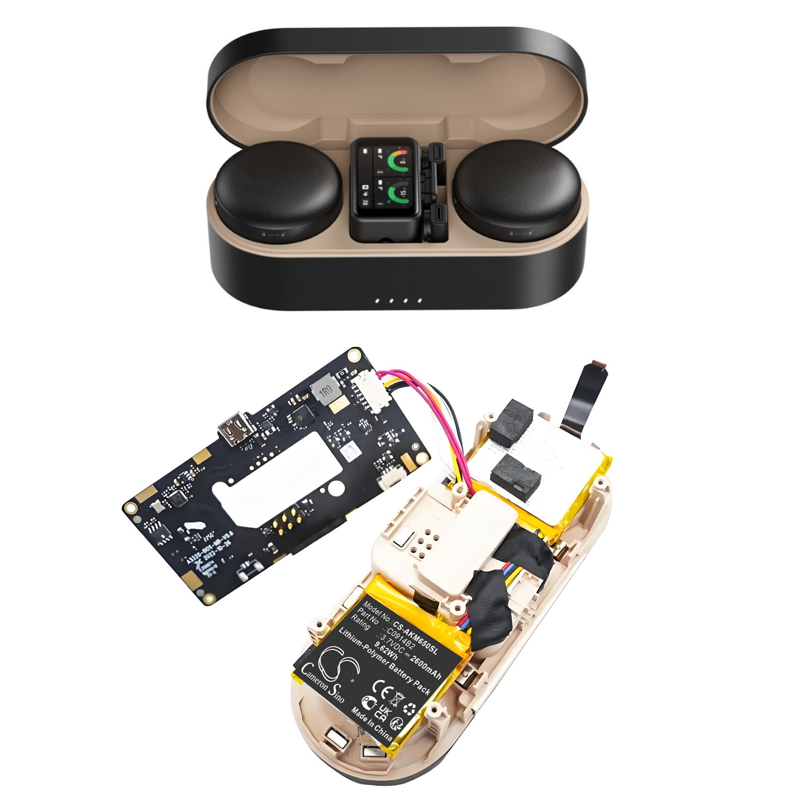 Batteri till Sändare & Mottagare för AnkerWork M650