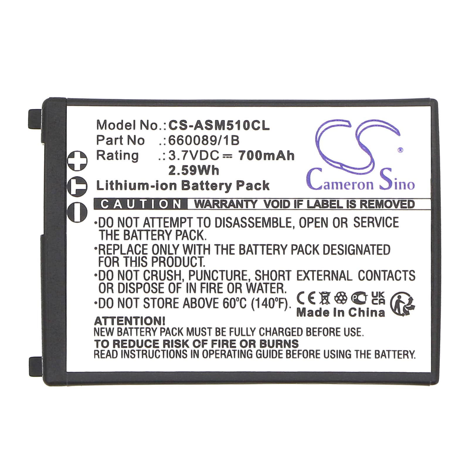 Batteri till Sladdlös telefon för Ascom 51 Advanced, A51, A71 m.fl.