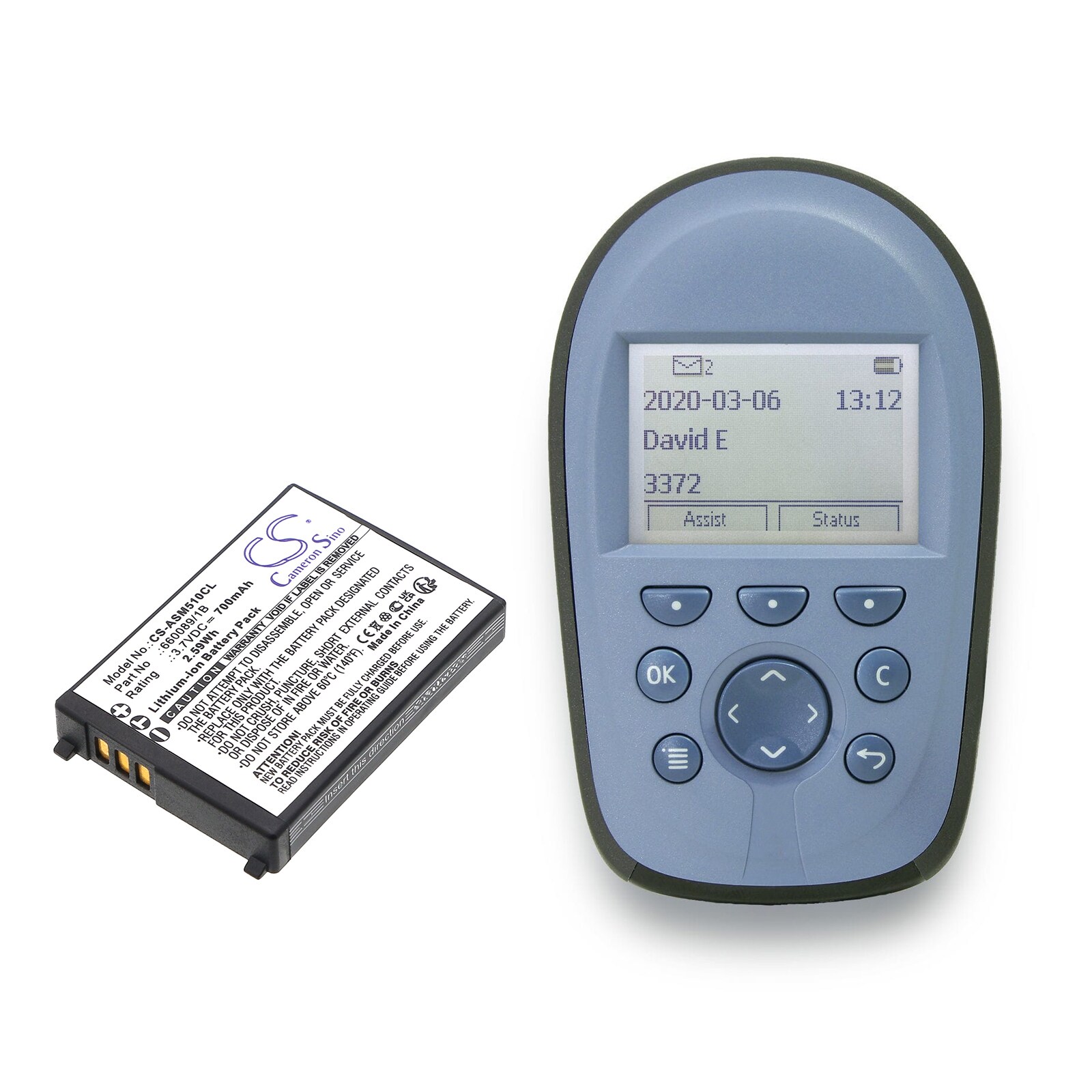 Batteri till Sladdlös telefon för Ascom 51 Advanced, A51, A71 m.fl.