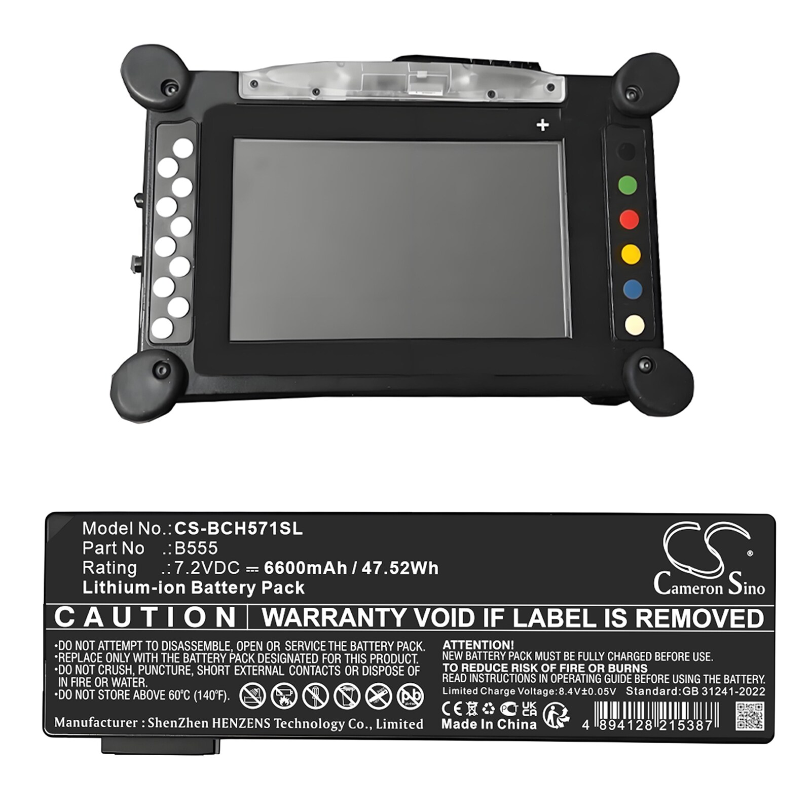 Batteri till Diagnostisk scanner för Bosch 3571-0100 IFLEX OBD