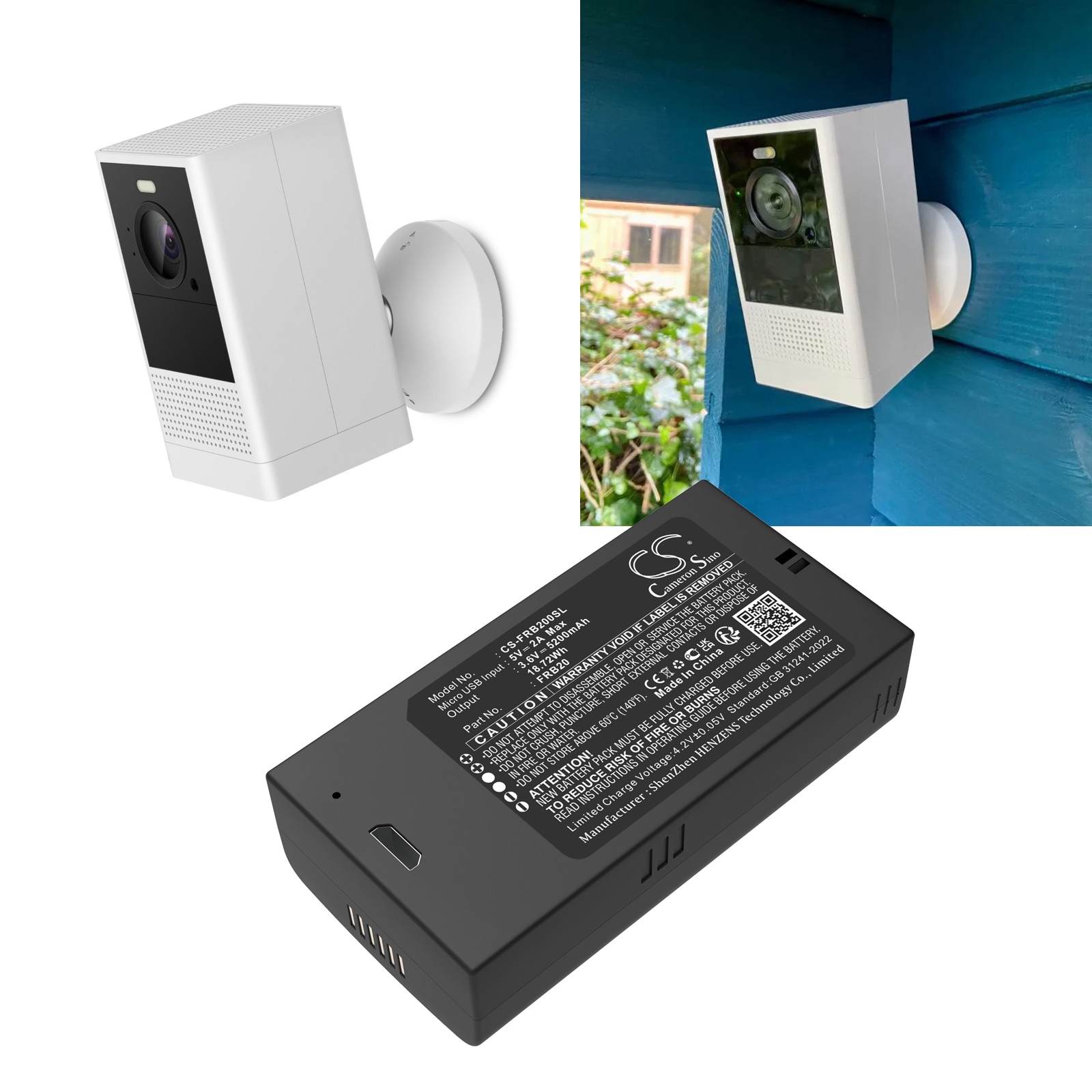 Batteri till Säkerhetskamera för hemmet för Imou Cell 2 Camera