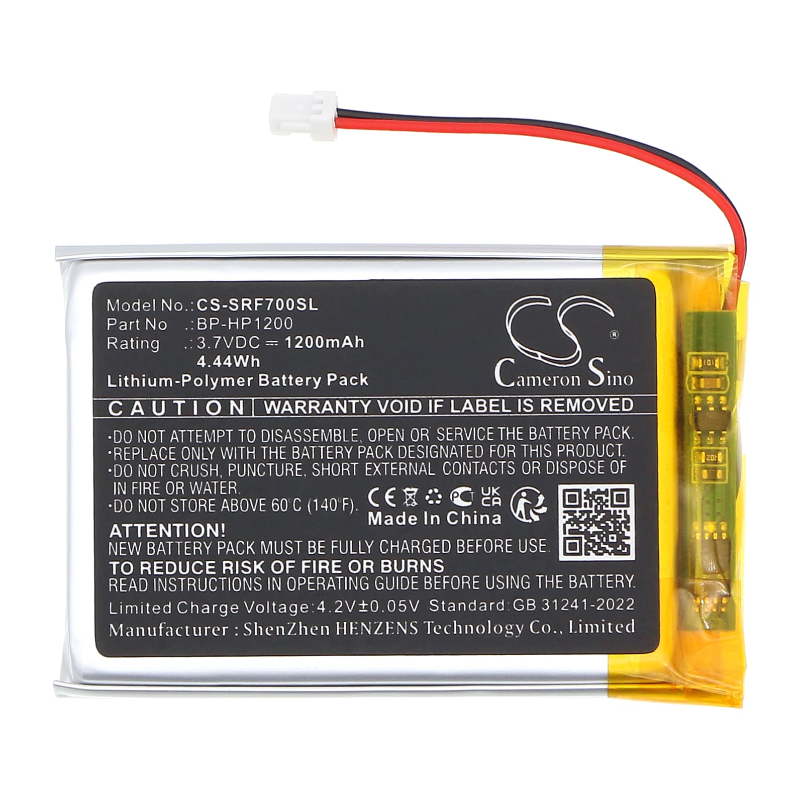 Batteri till Trådlöst headset för Sony MDR-DS7000, MDR-RF7000, MDR-RF7100