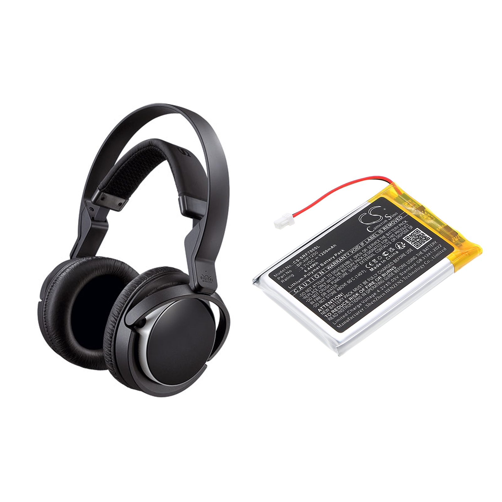 Batteri till Trådlöst headset för Sony MDR-DS7000, MDR-RF7000, MDR-RF7100