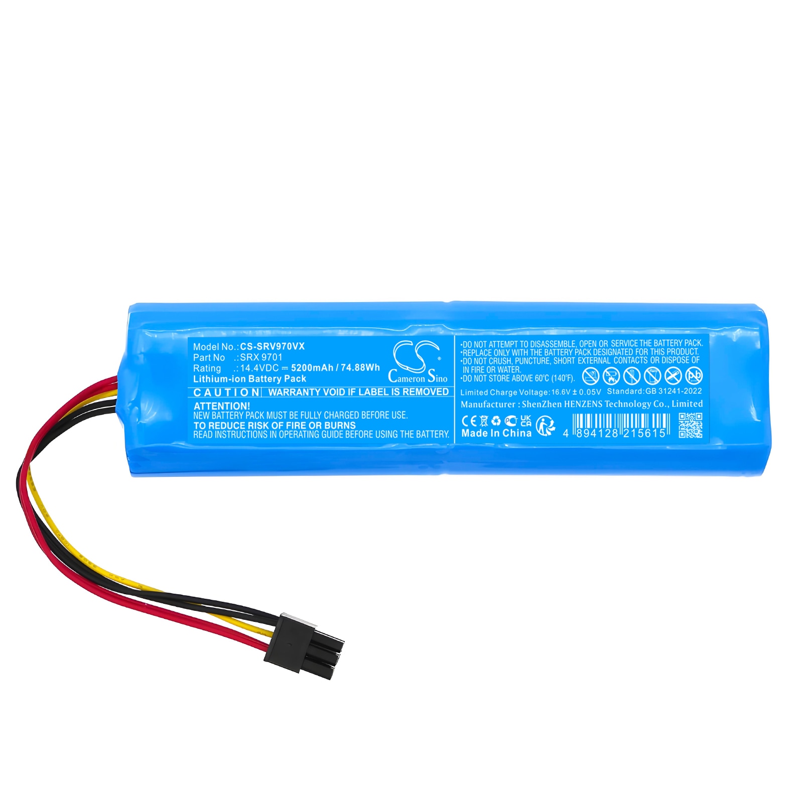 Batteri till Vakuum för Sencor SRV 9790BK