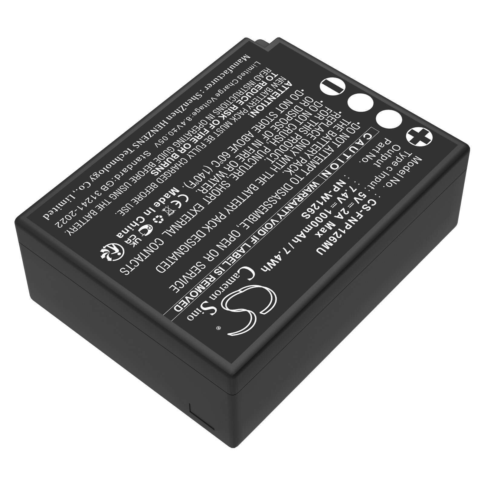 Batteri till Kamera för Fujifilm FinePix HS30, FinePix HS30EXR, FinePix HS33EXR m.fl.