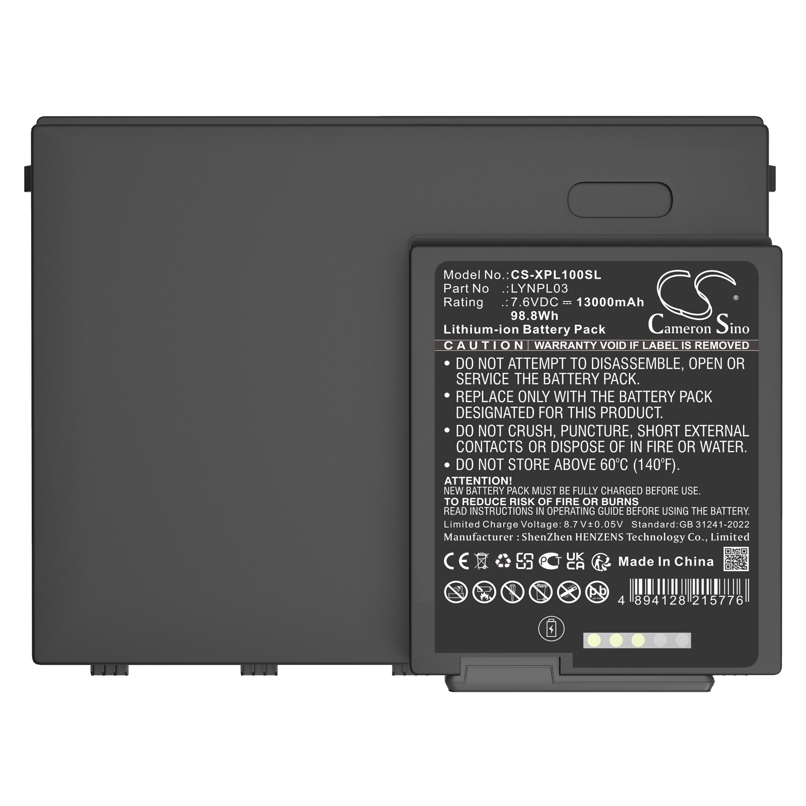 Batteri till Tablett för Zebra Xbook L10, Xslate L10