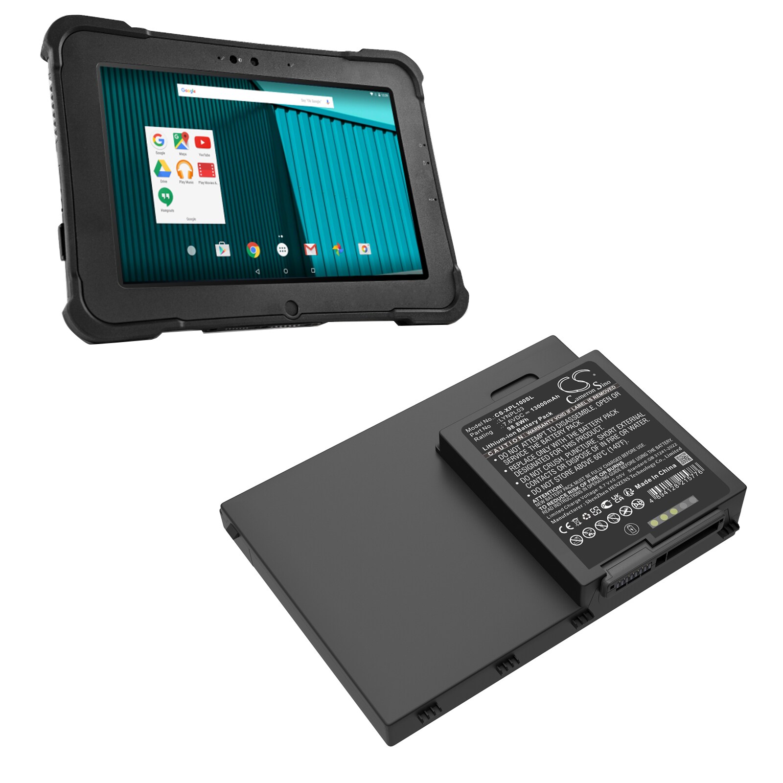 Batteri till Tablett för Zebra Xbook L10, Xslate L10