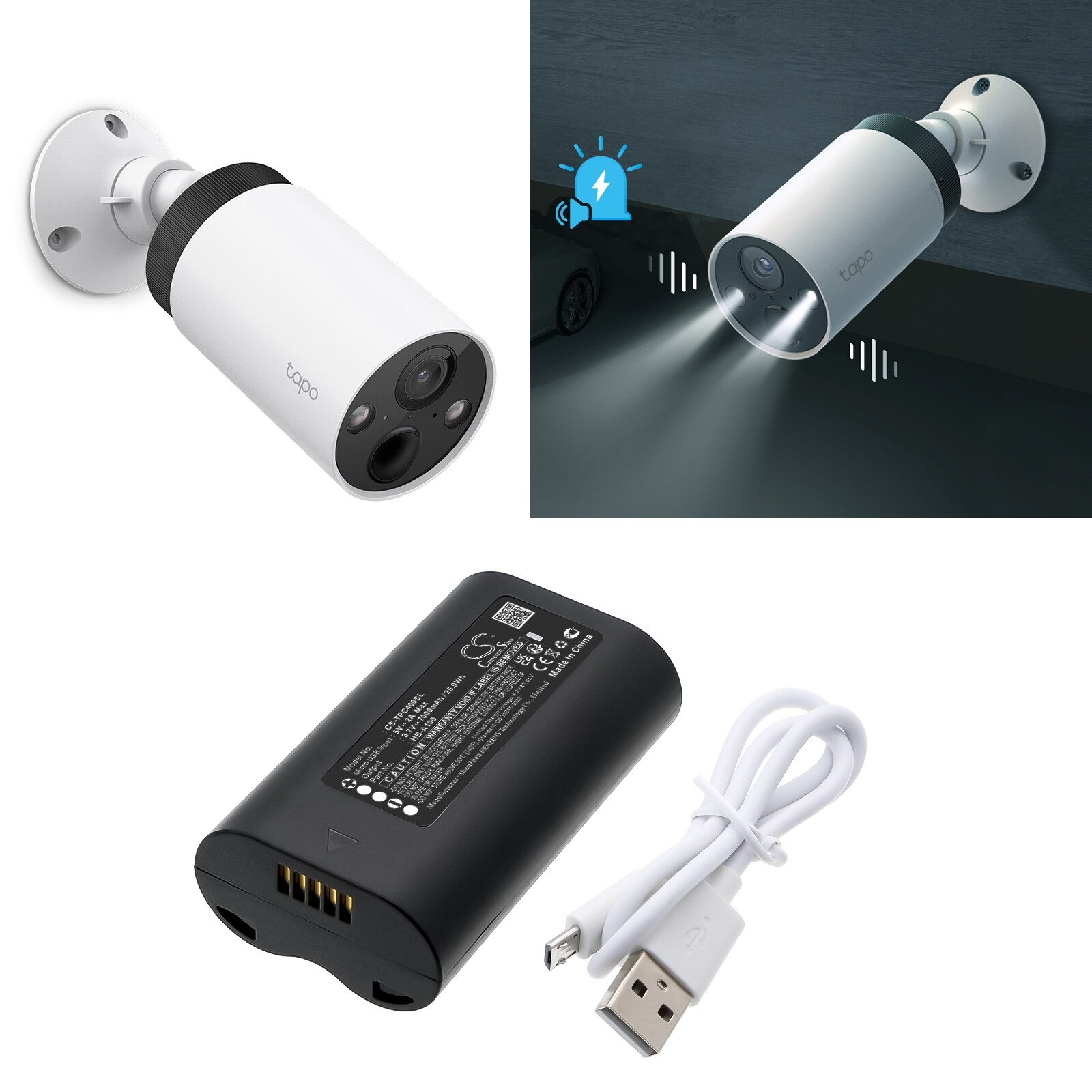Batteri till Säkerhetskamera för hemmet för TP-Link C400S2, C420S1, C420S2 m.fl.