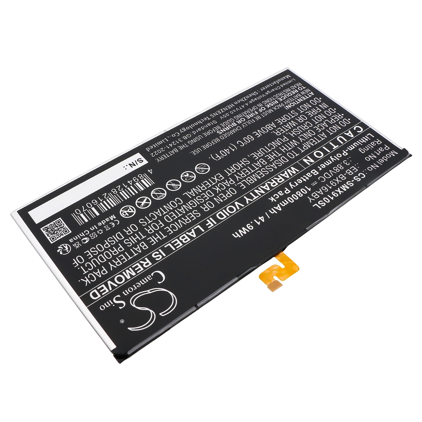 Batteri till Tablett för Samsung Galaxy Tab S9 Ultra, SM-X910, SM-X910N m.fl.