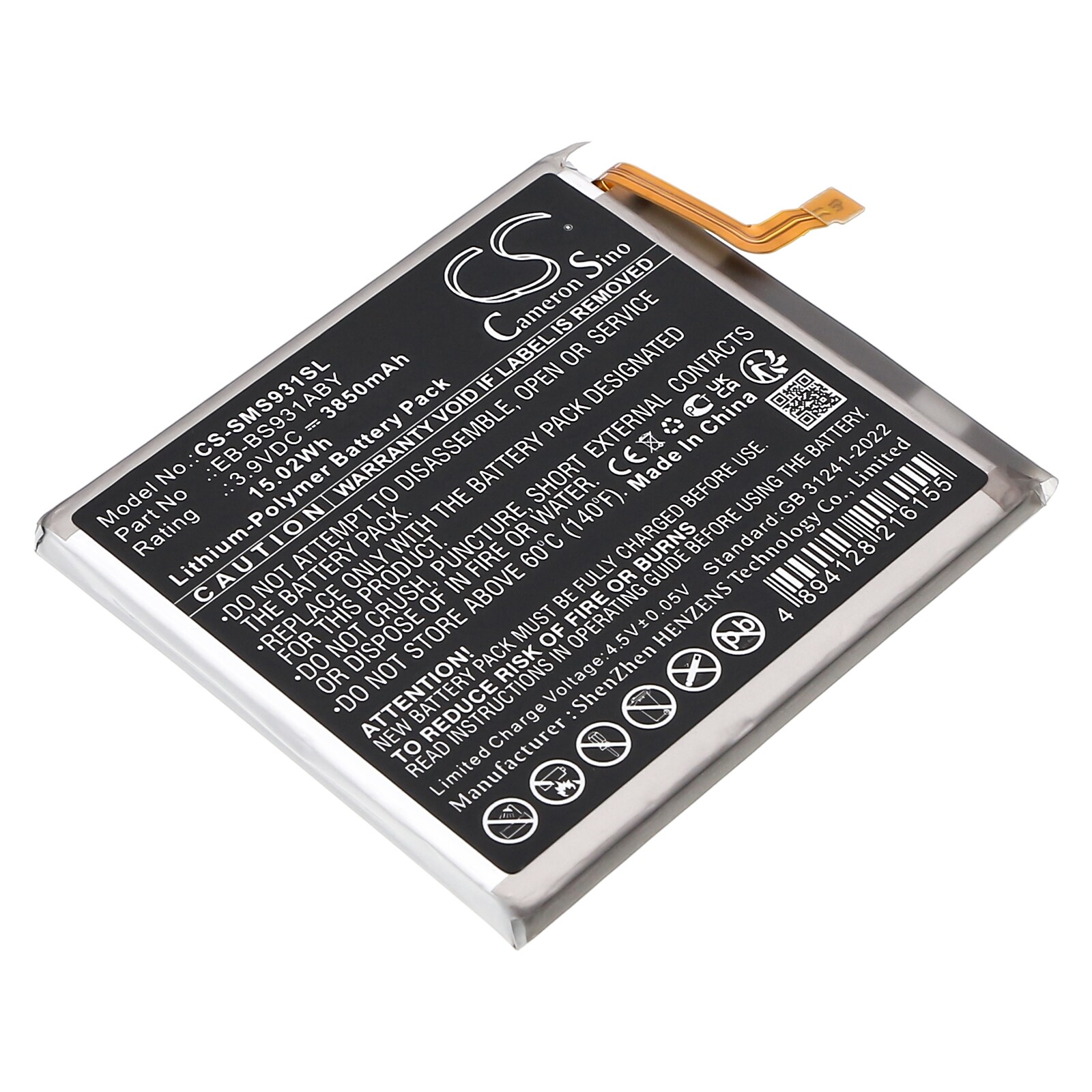 Batteri till SmartPhone, Mobil för Samsung Galaxy S25 5G, SM-S9310, SM-S931B m.fl.