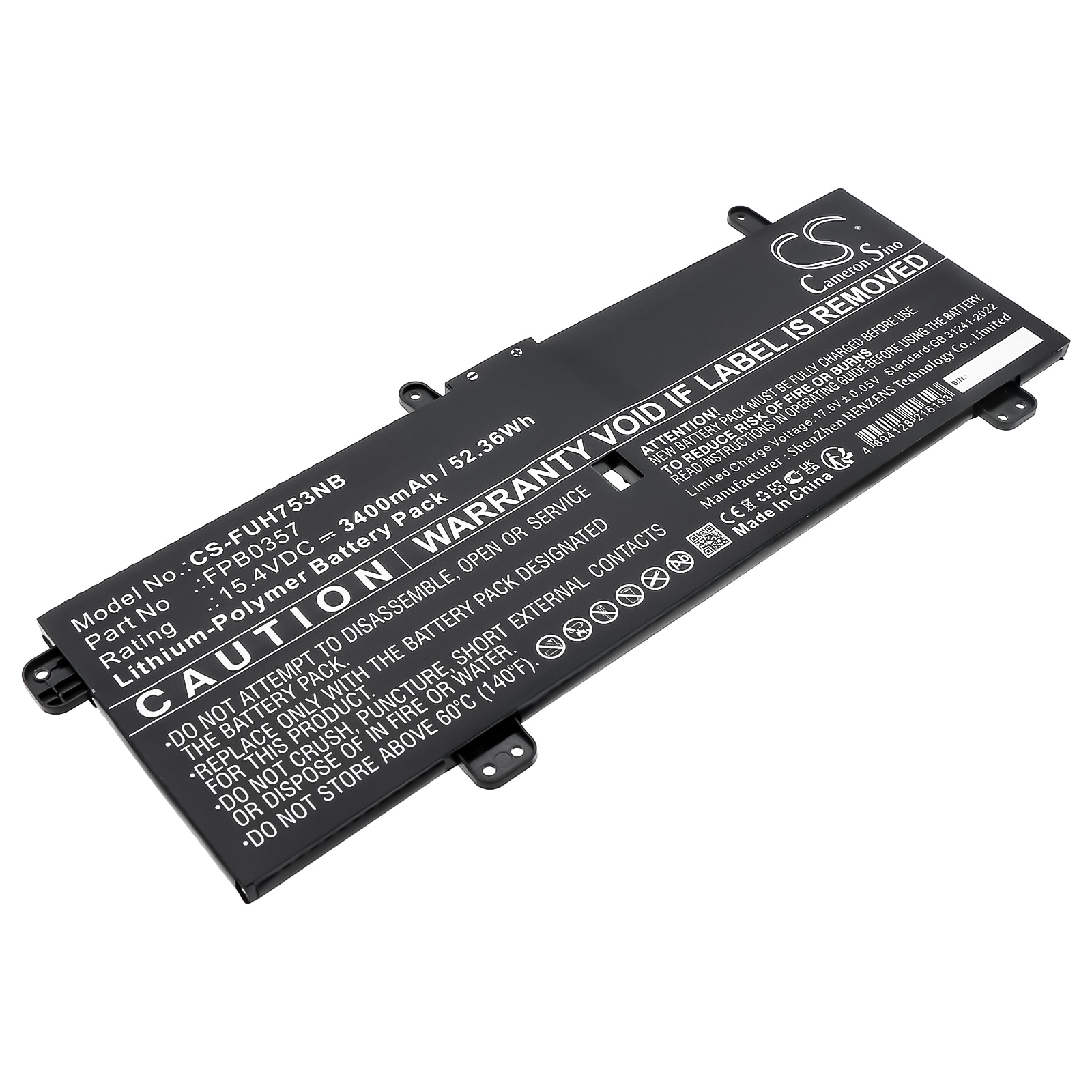 Batteri till Tablett för Fujitsu LifeBook CH75/E3, LifeBook CH90/E3, LifeBook WC1/E3 m.fl.