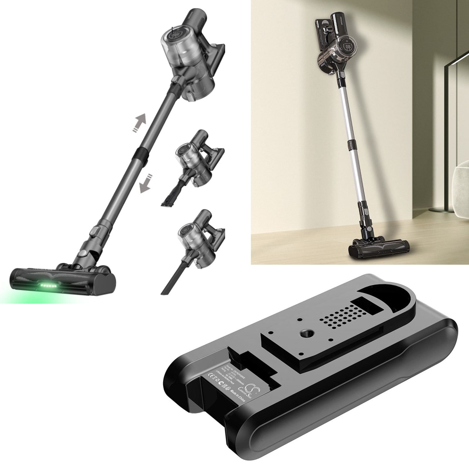 Batteri till Vakuum för Proscenic P12