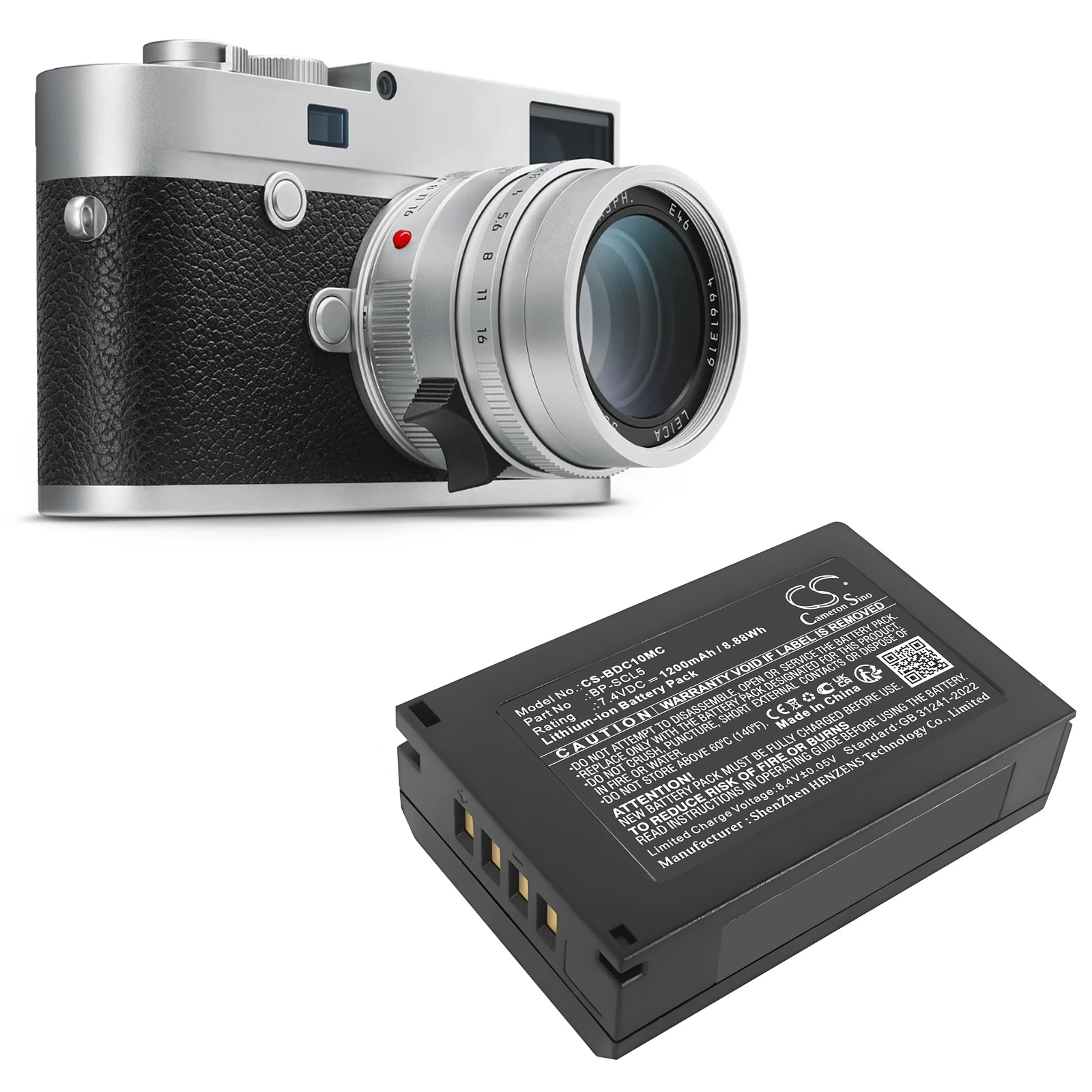 Batteri till Kamera för Leica M10, M10P, M10R