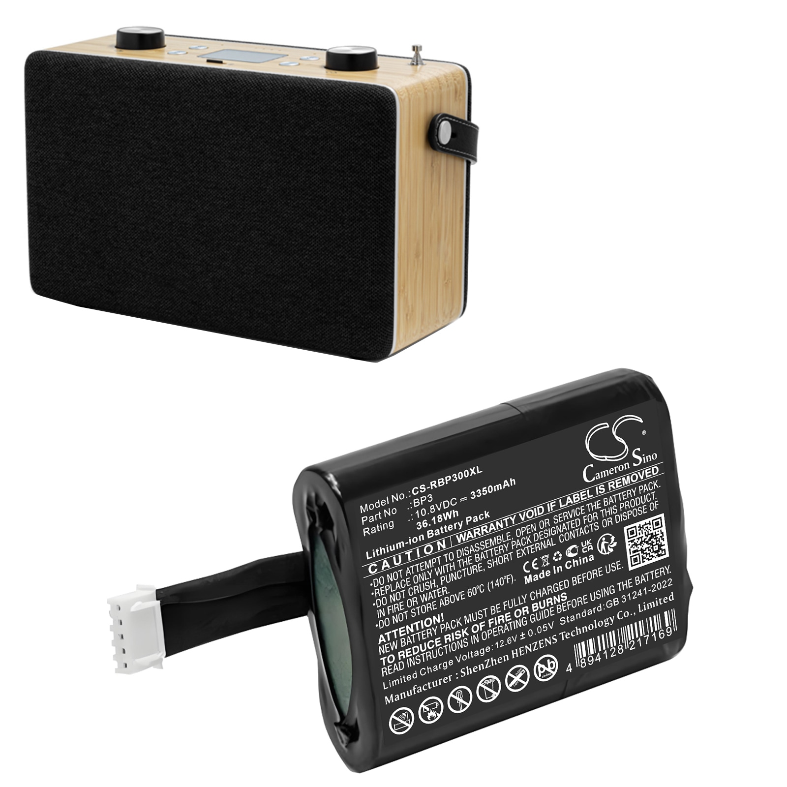 Batteri till DAB Digital för Roberts Revival Icon, Stream 95i