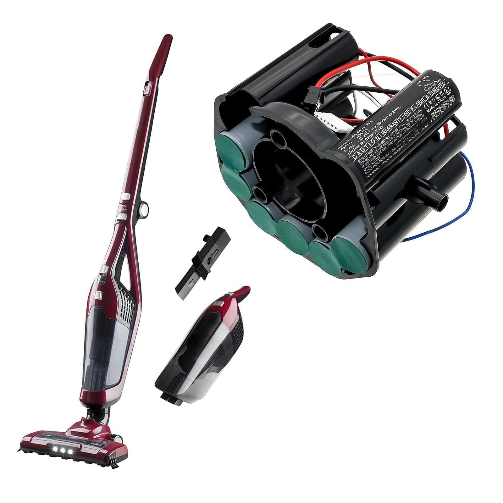 Batteri till Vakuum för Concept VP4136 2in1(6 pin)