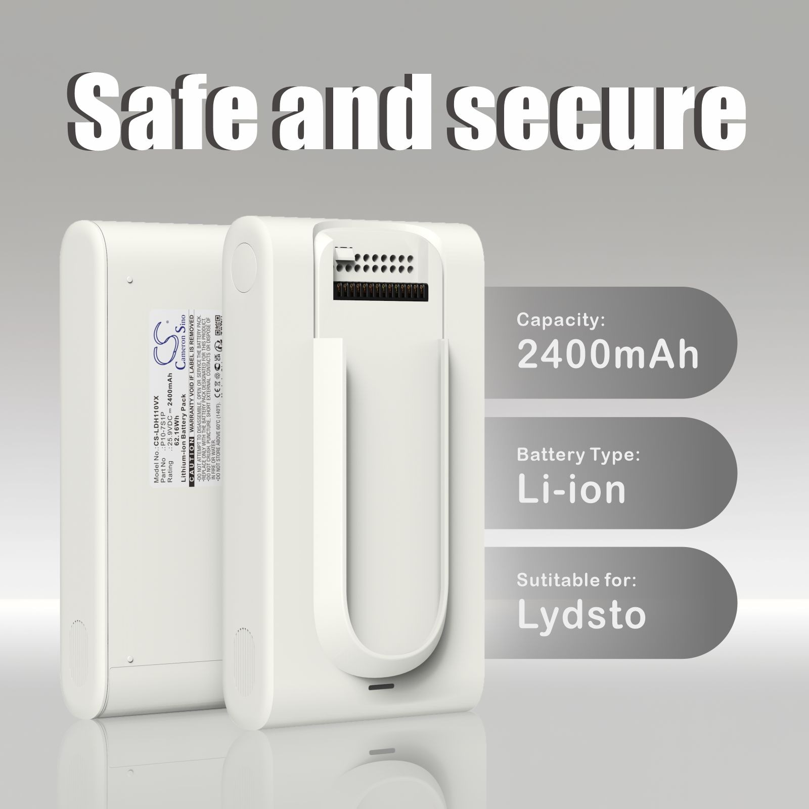 Batteri till Vakuum för Lydsto H11, V11, H11H