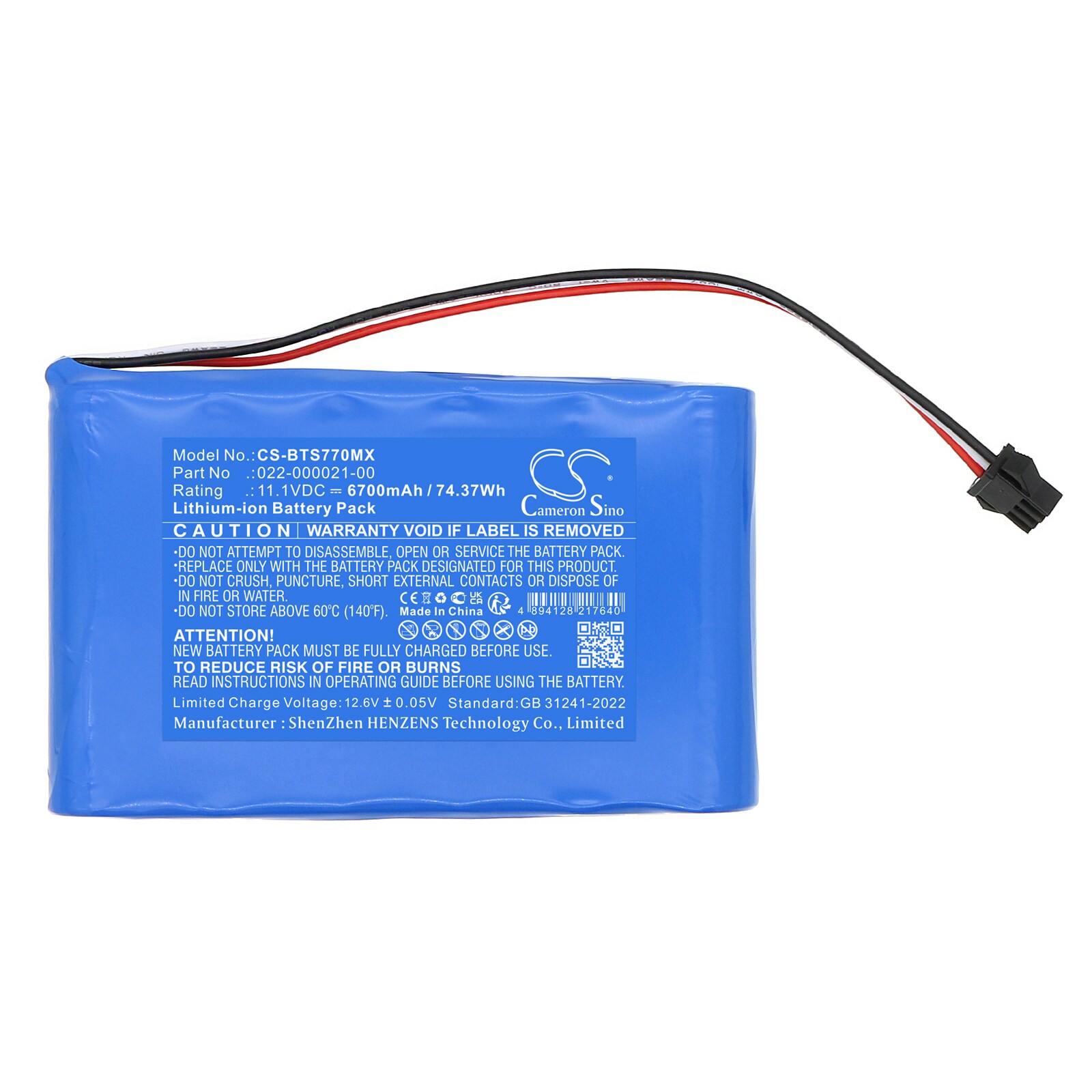 Batteri till Medicinsk för Bistos BT-740 pulse oximeter, BT-770 pulse oximeter m.fl.