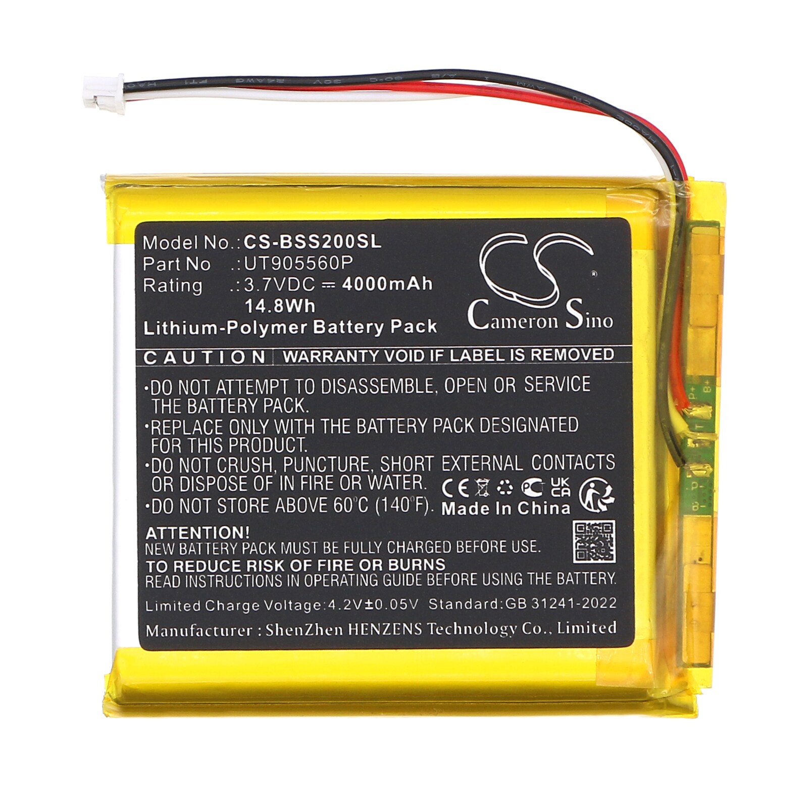 Batteri till BabyPhone för Babysense BBM01, BBM03, Bonoch BBM05 m.fl.