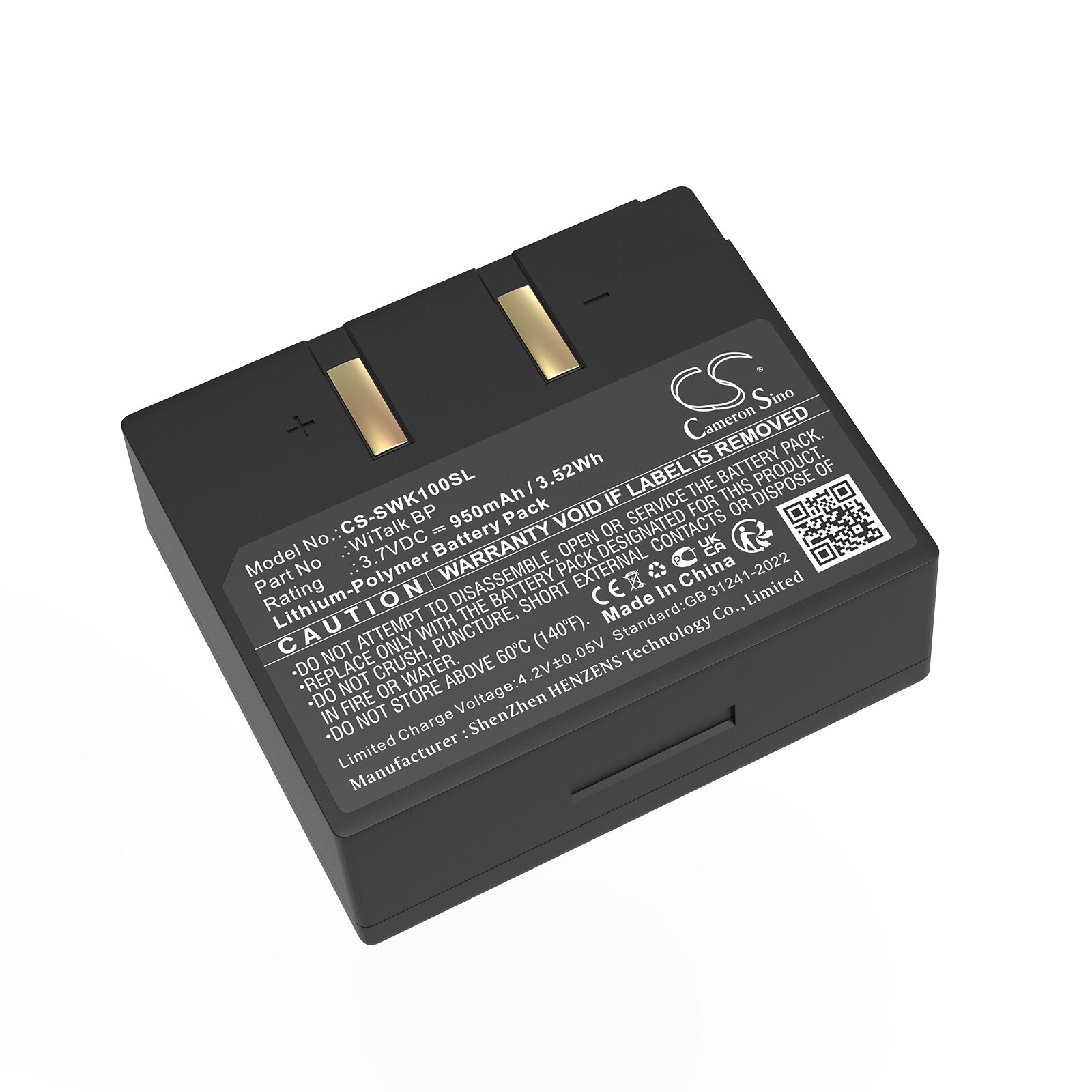 Batteri till Trådlöst headset för Saramonic Hub Intercom Base Station, WT5S m.fl.