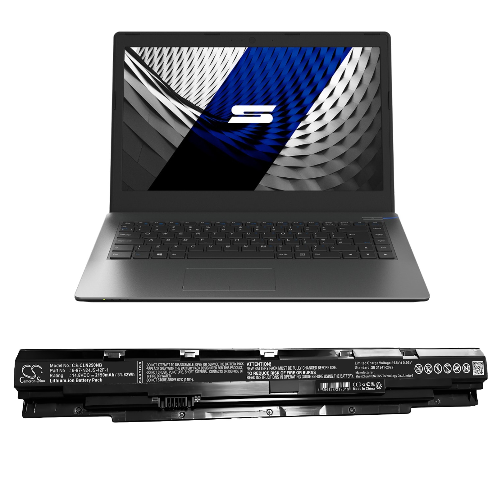 Batteri till Notebook, Bärbar dator för Schenker S406, S406-HWD, S406-KDH m.fl.