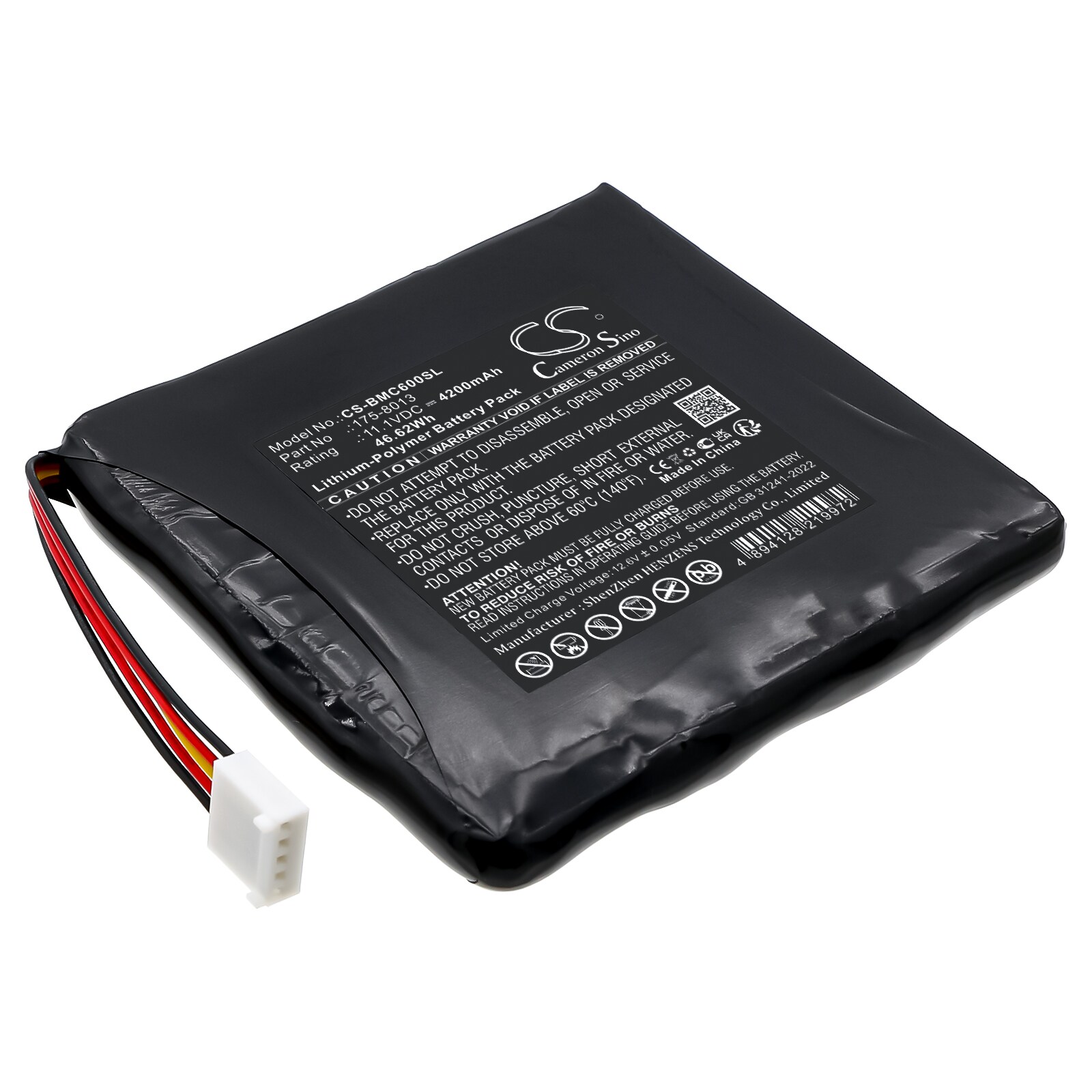 Batteri till Utrustning, undersökning, test för Beamex 8081785, MC6 Calibrator