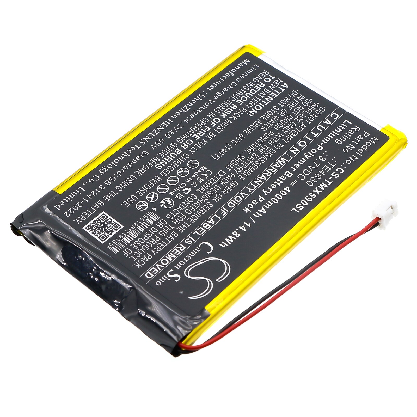 Batteri till Smarta hem för Technaxx TX-59, TX-59+, TX59 Monitor Wireless Door Phone