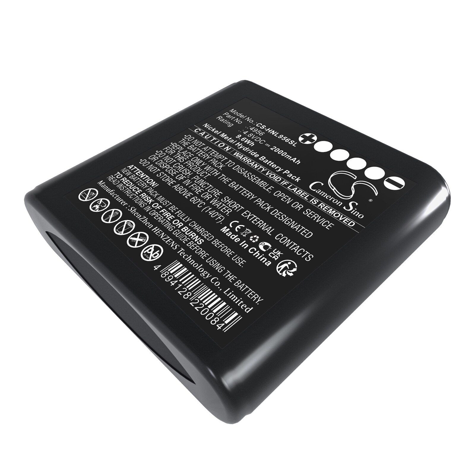 Batteri till Utrustning, undersökning, test för Honeywell Lumidor Micromax Plus