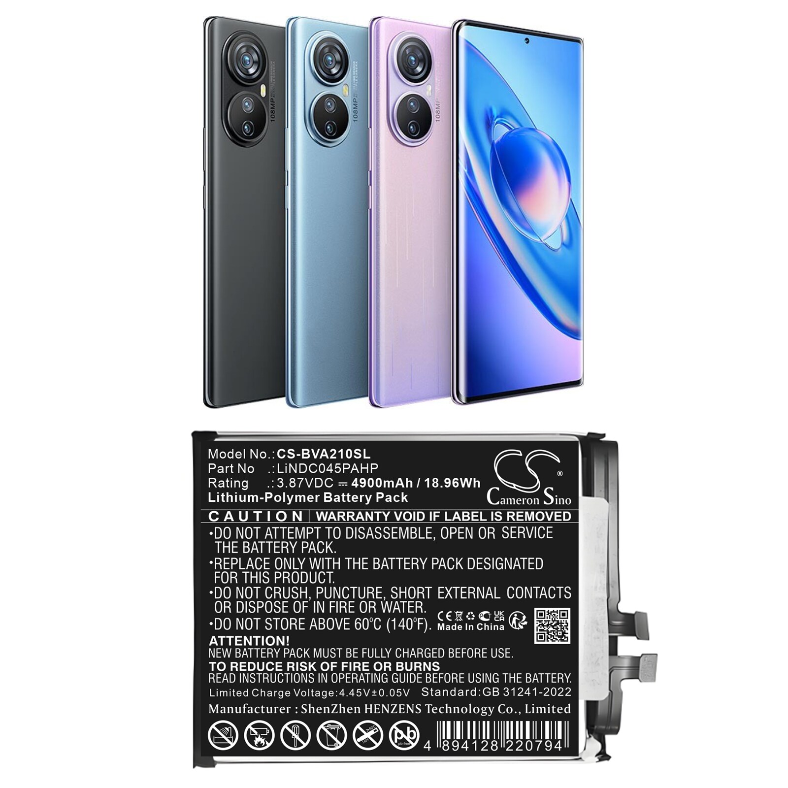 Batteri till SmartPhone, Mobil för Blackview A200 Pro