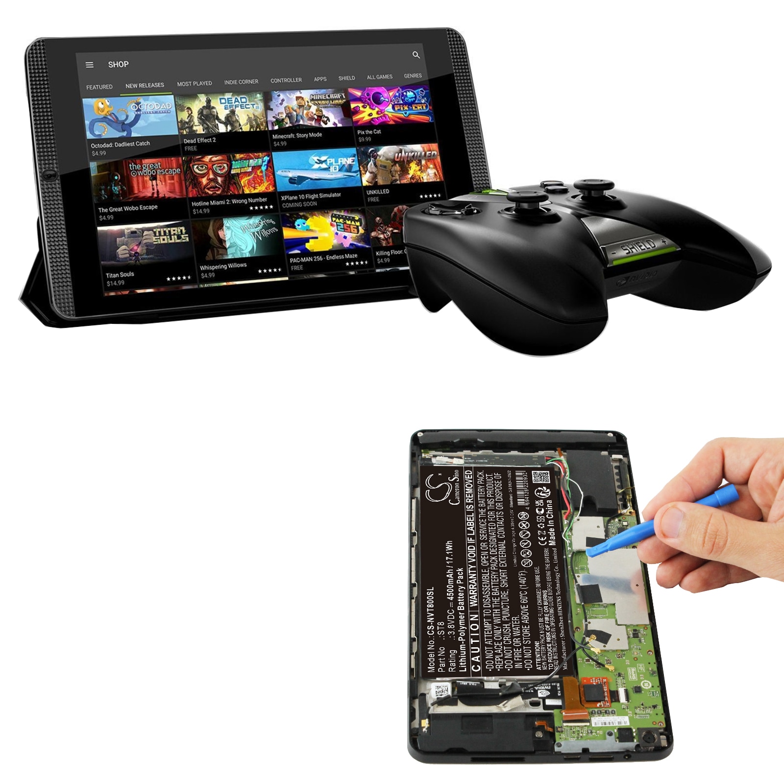 Batteri till Tablett för NVIDIA Shield K1, Shield P1761W