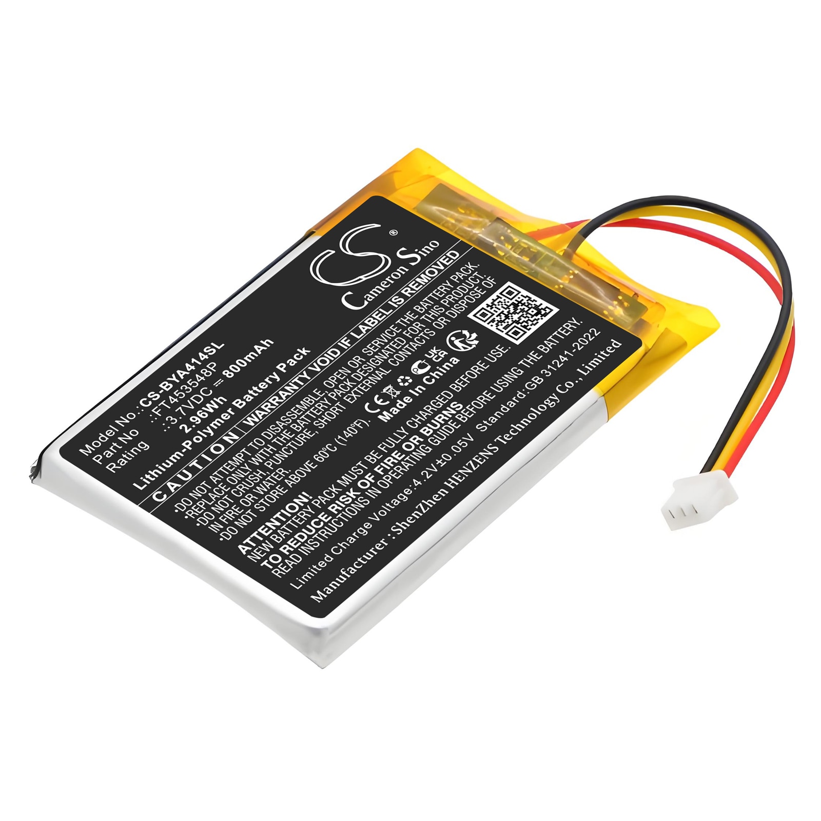 Batteri till BabyPhone för Babymoov A014414, A014415, Babyphones YOO SEE m.fl.