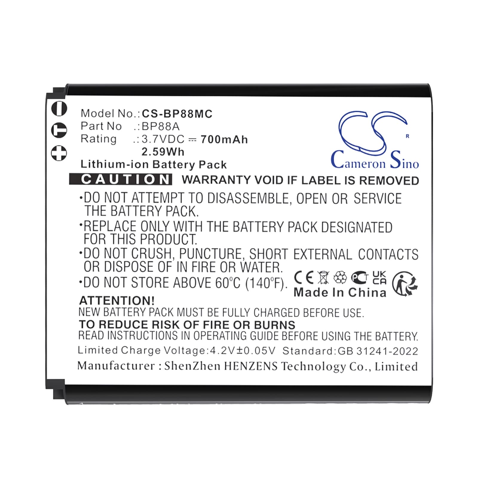 Batteri till Kamera för Samsung DV200, DV300, DV300F m.fl.