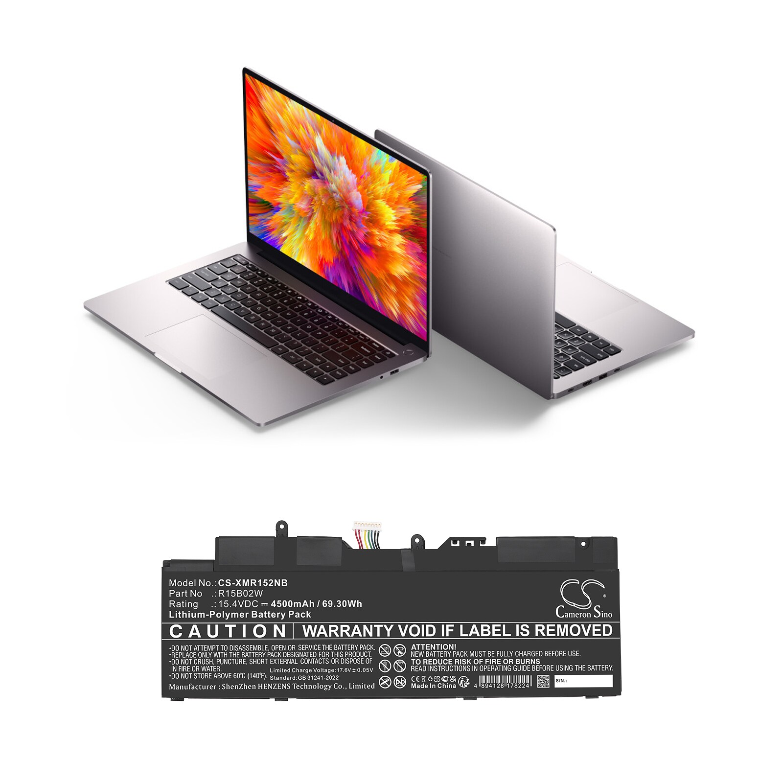 Batteri till Notebook, Bärbar dator för Xiaomi RedmiBook Pro 15 2021
