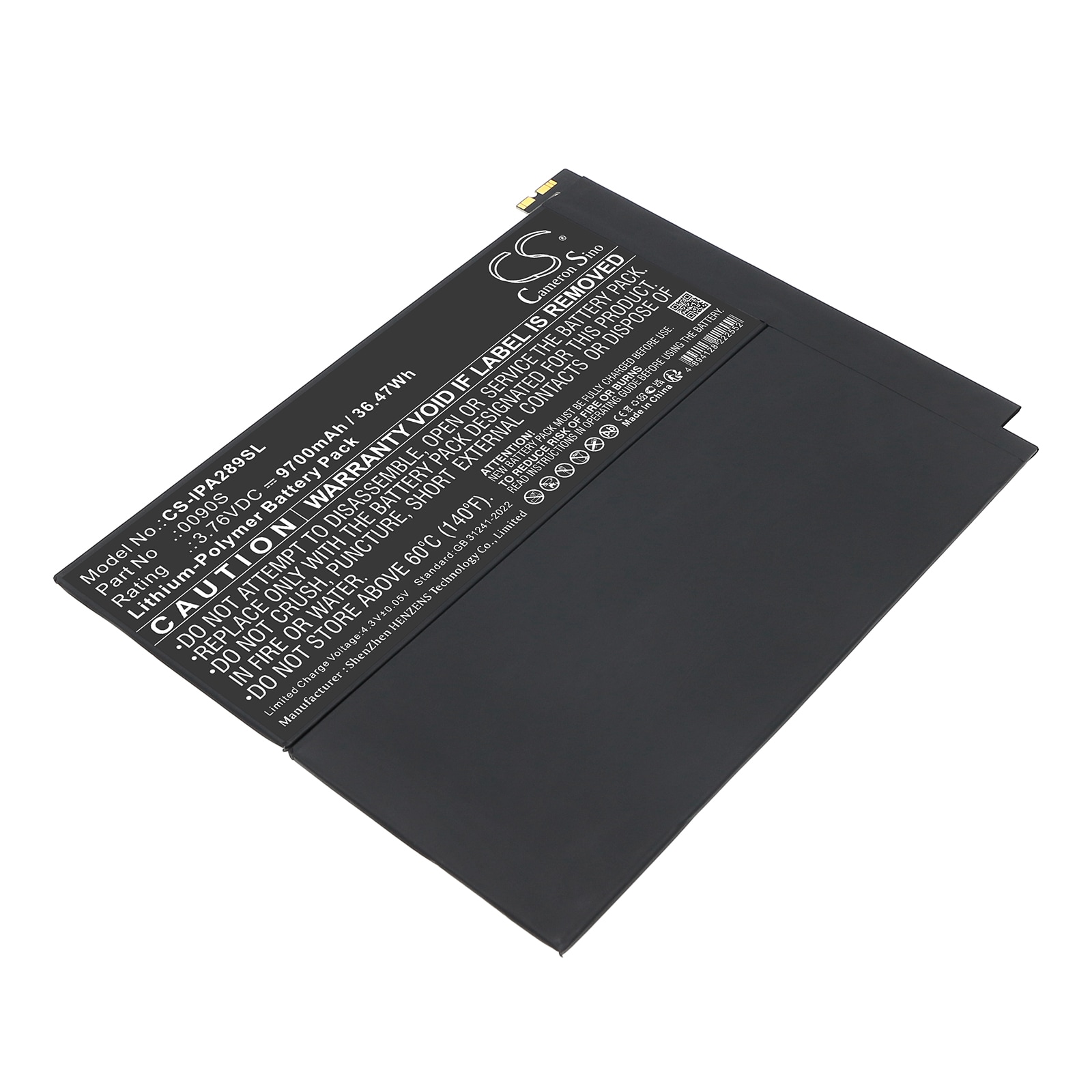 Batteri till Tablett för Apple A2898, A2899, A2900 m.fl.