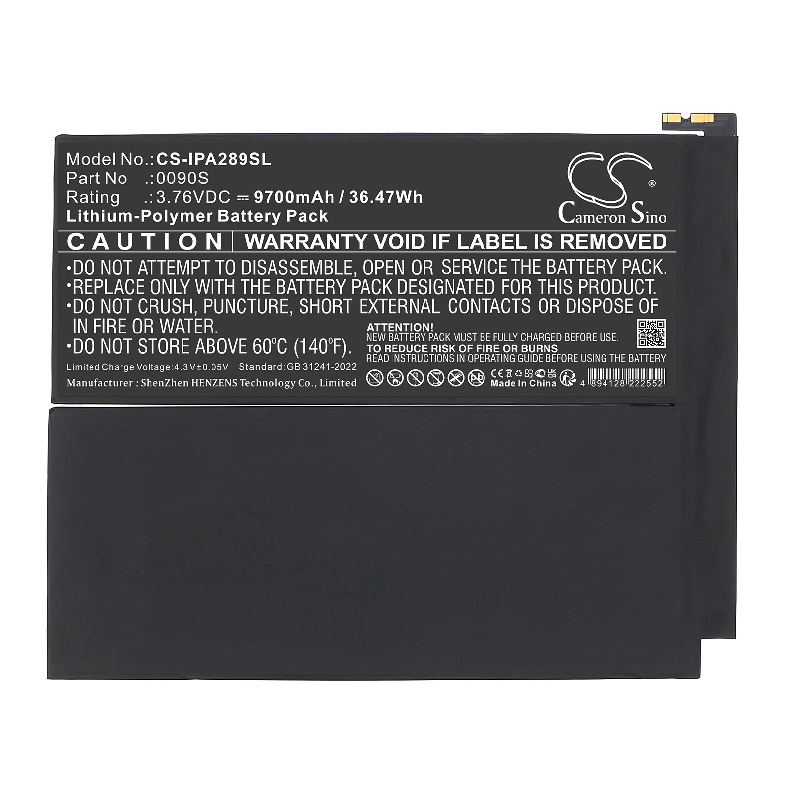 Batteri till Tablett för Apple A2898, A2899, A2900 m.fl.