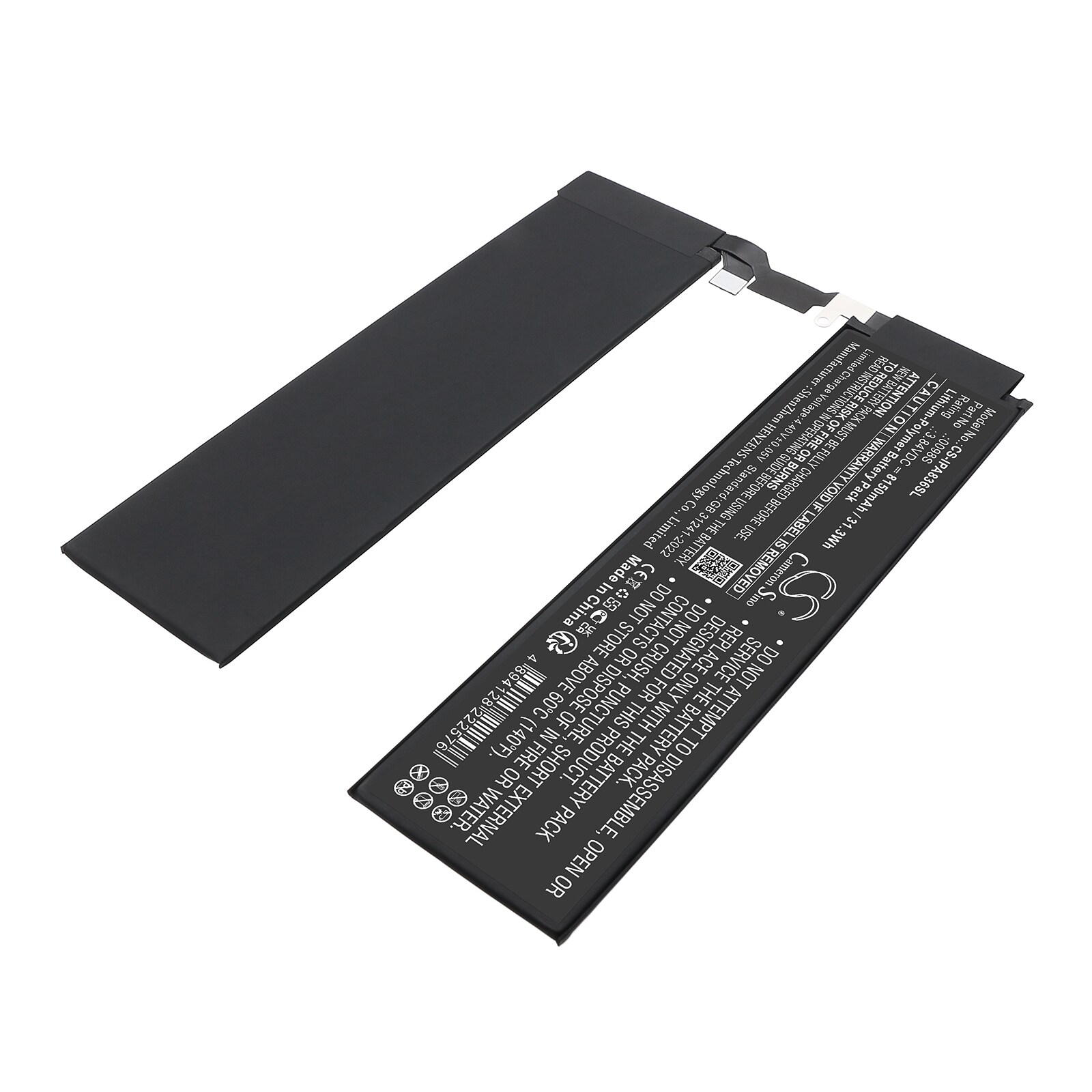 Batteri till Tablett för Apple A2836, A2837, A3006 m.fl.