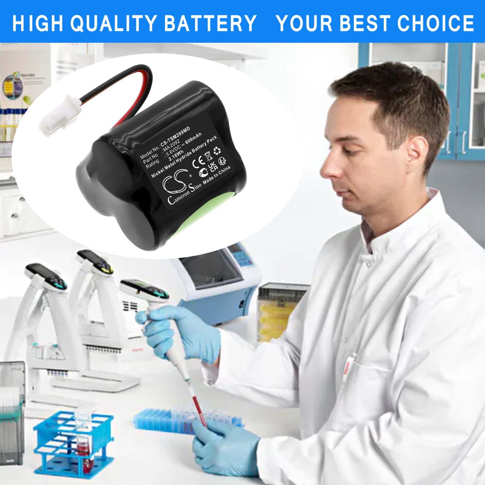 Batteri till Medicinsk för Thermo Scientific Impact2 Single Channel