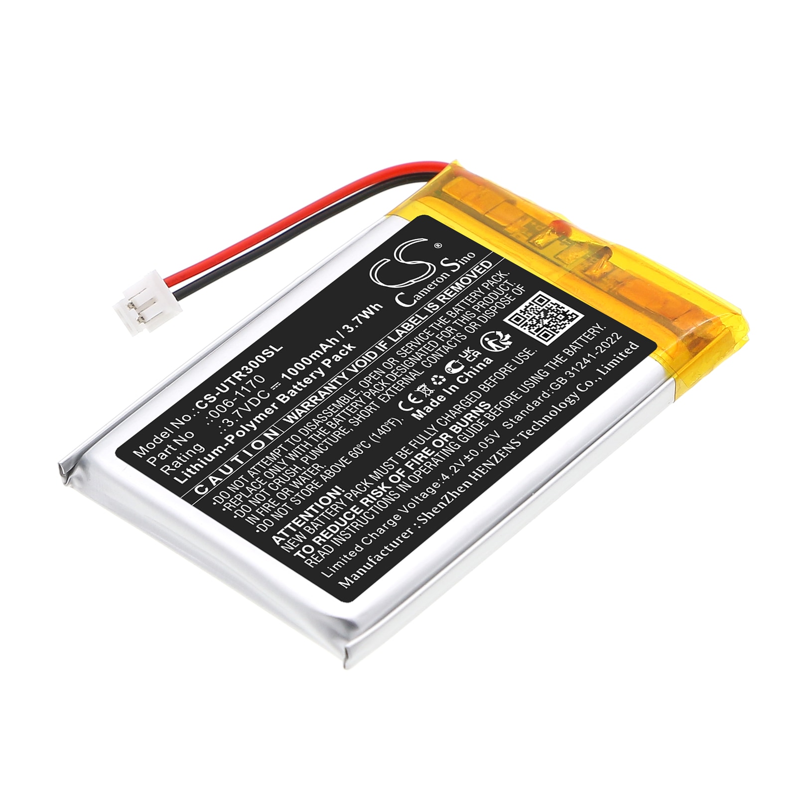 Batteri till Trådlöst headset för UltraCOM UltraCOM2, UltraCOM3, UltraCOM4 m.fl.