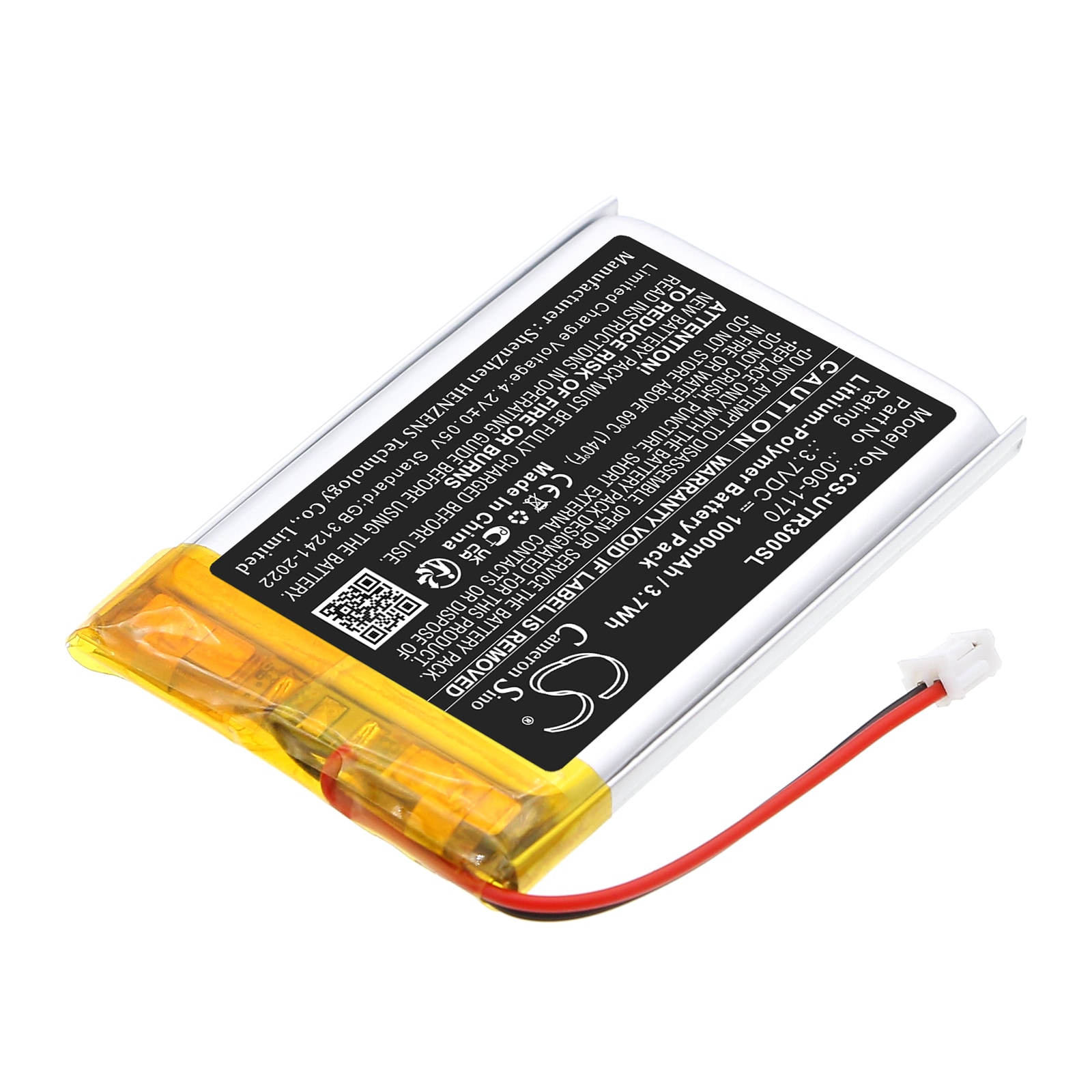 Batteri till Trådlöst headset för UltraCOM UltraCOM2, UltraCOM3, UltraCOM4 m.fl.