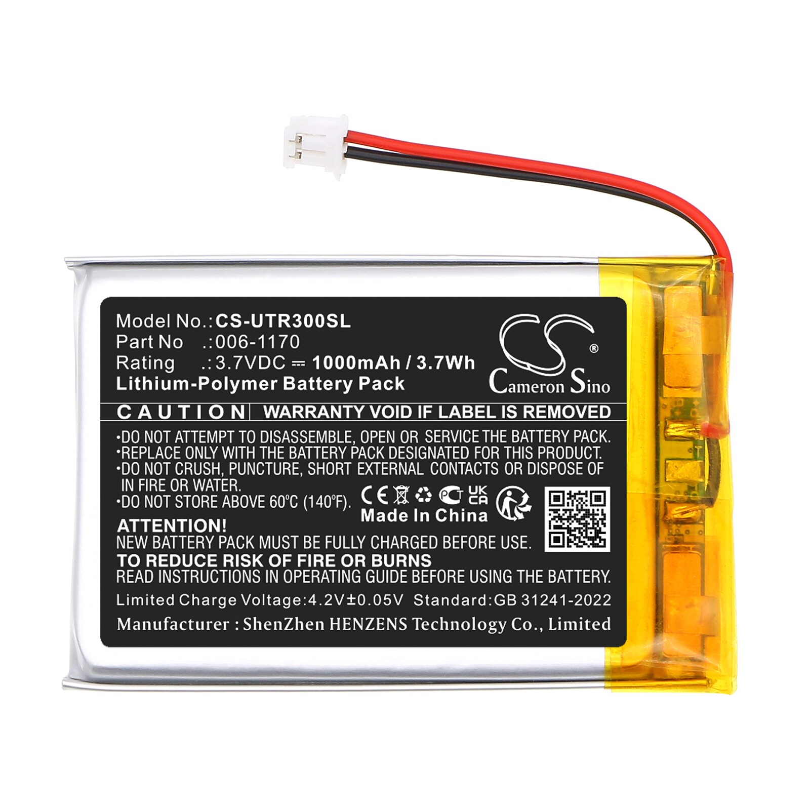 Batteri till Trådlöst headset för UltraCOM UltraCOM2, UltraCOM3, UltraCOM4 m.fl.