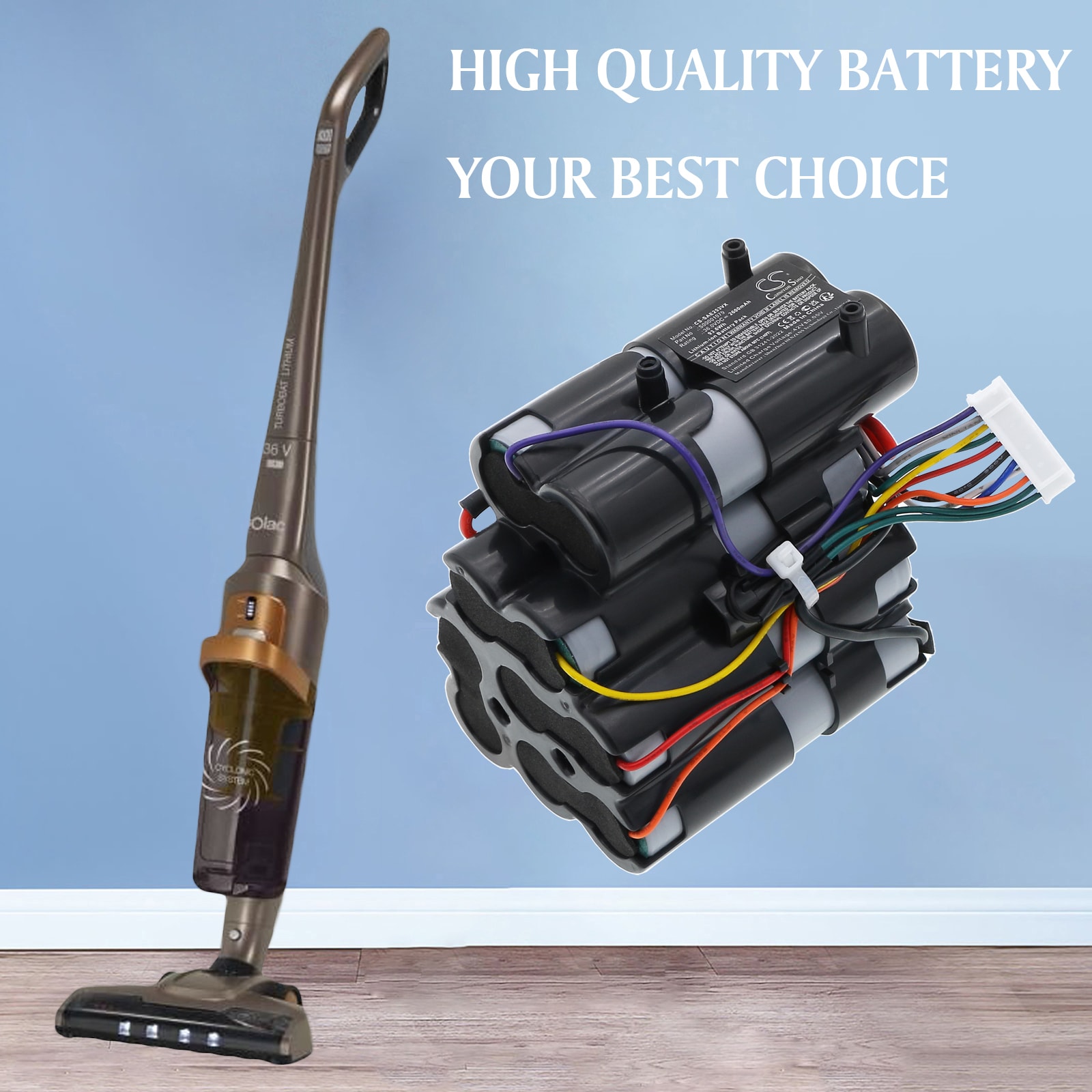 Batteri till Vakuum för Solac AE2536, AE2536 2JG