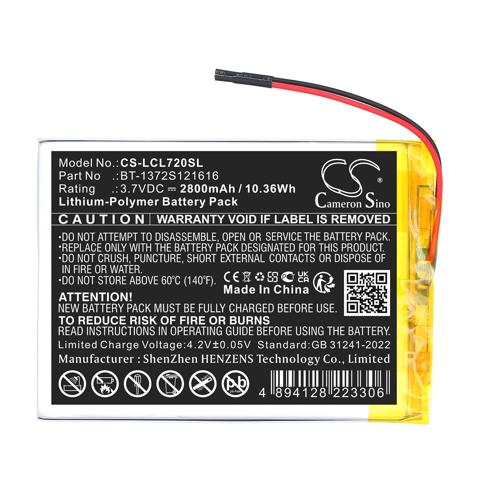 Batteri till Tablett för Polaroid MIDS747PXE, MIDS747PXE52
