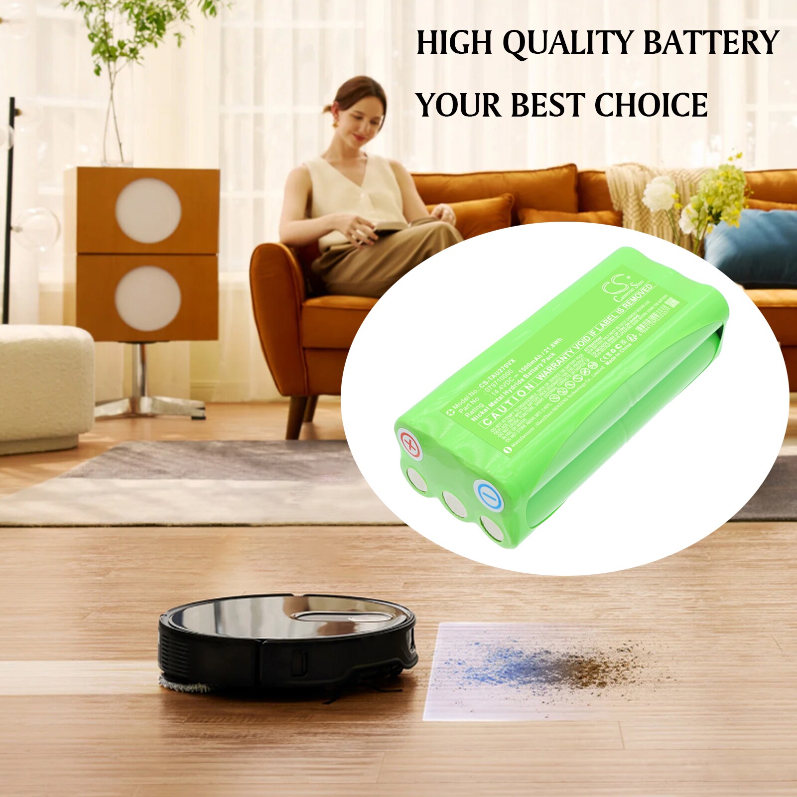 Batteri till Vakuum för Taurus Saugroboter Striker Slim VER. II, Striker Slim Ver II