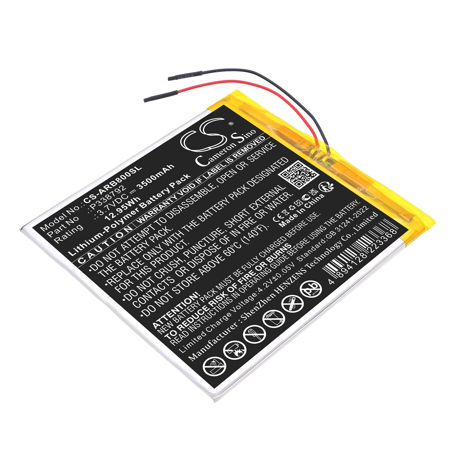 Batteri till Tablett för Archos 8OB Xenon