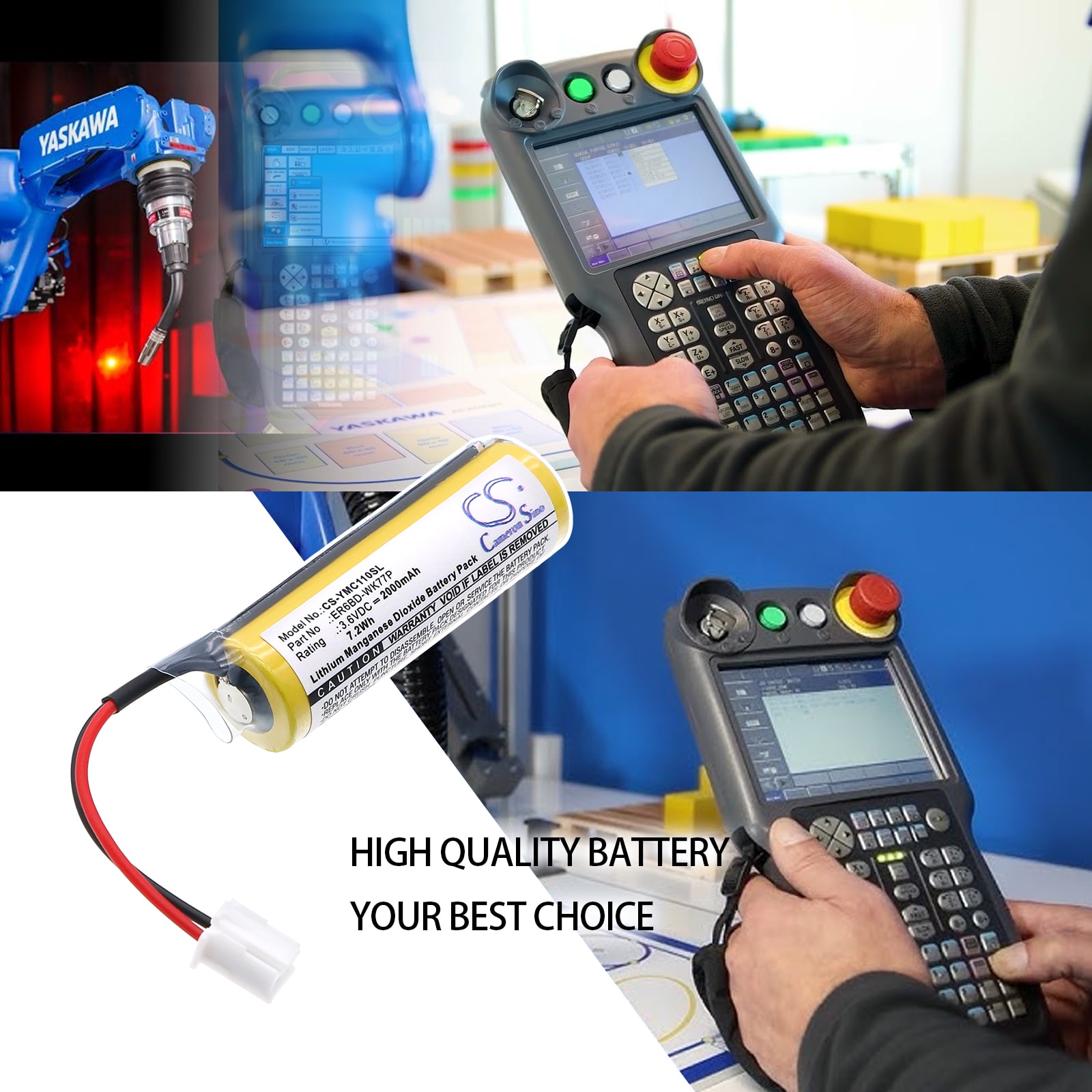 Batteri till PLC för Yaskawa YRC1000