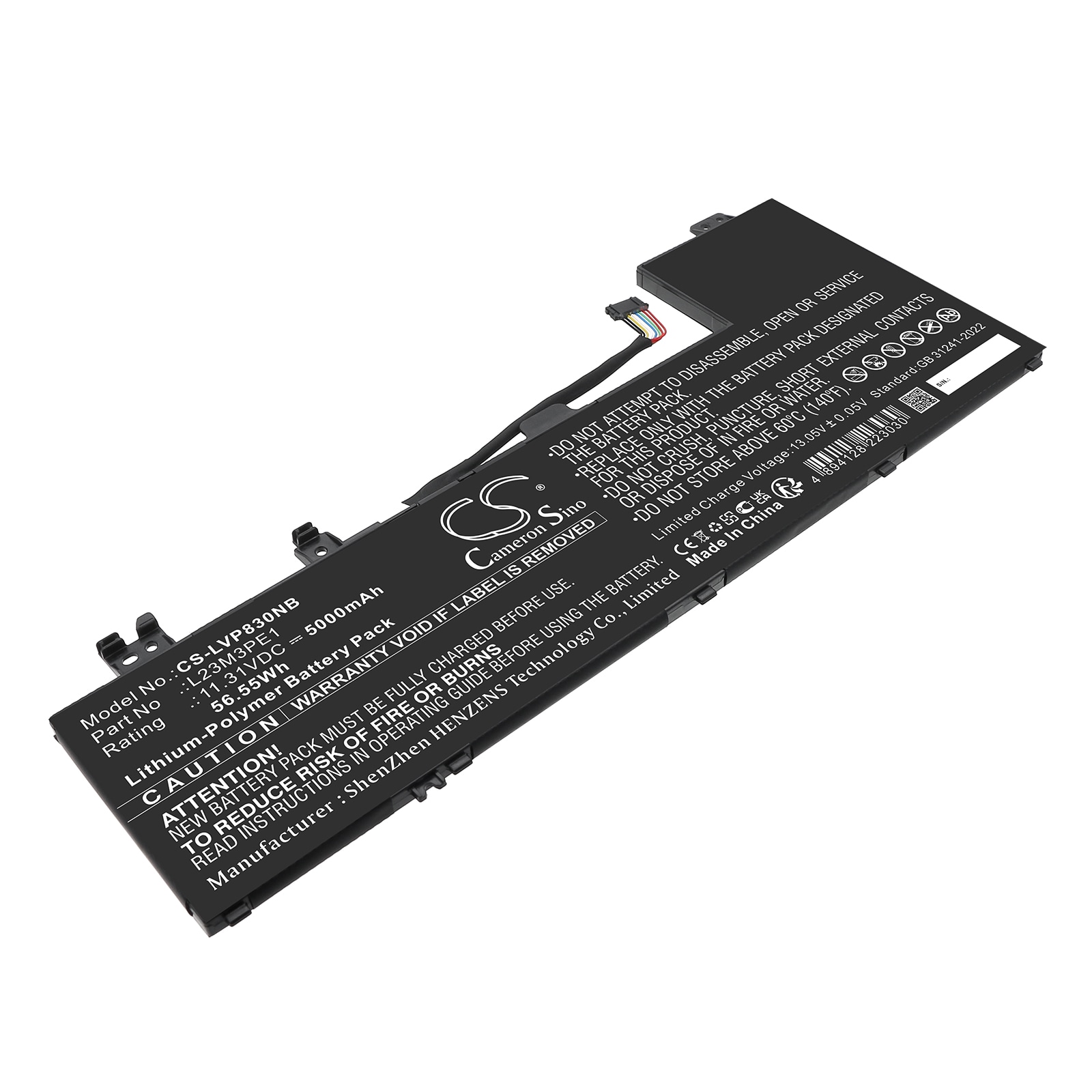 Batteri till Notebook, Bärbar dator för Lenovo 83DR0000SB, 83DR0002US, 83DR0003JP m.fl.