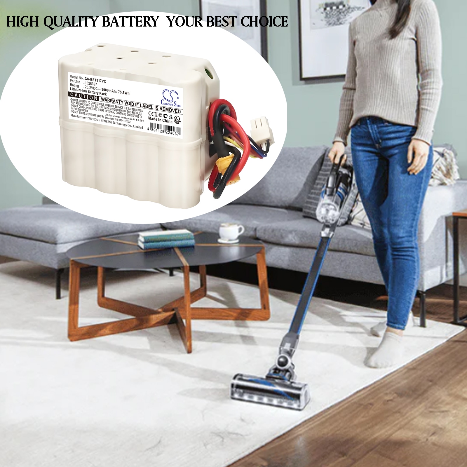 Batteri till Vakuum för Bissell 3175+, 3177+, 3177A m.fl.