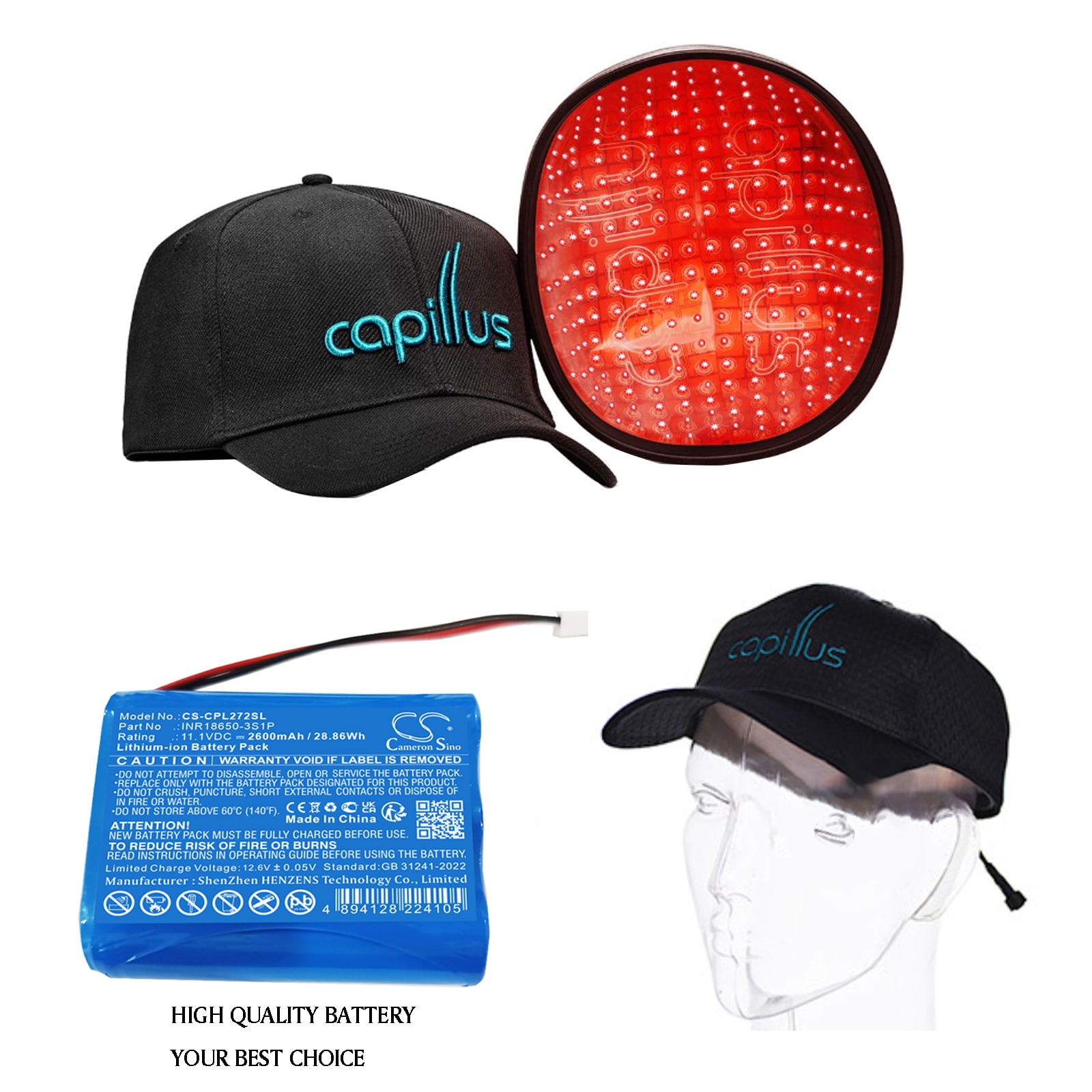 Batteri till Personlig vård för Capillus Capillus 272