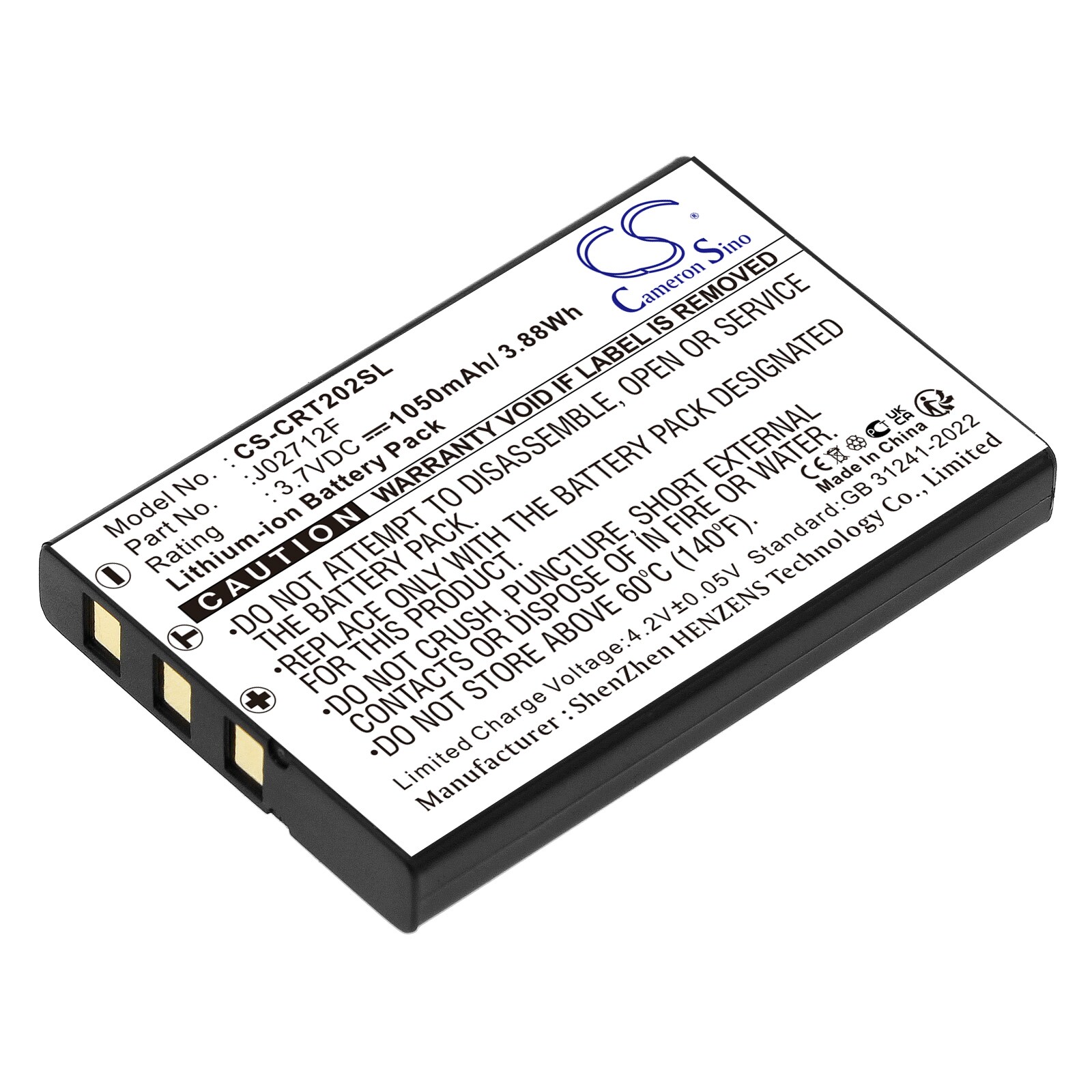 Batteri till Mediaspelare för Creative Vado HD