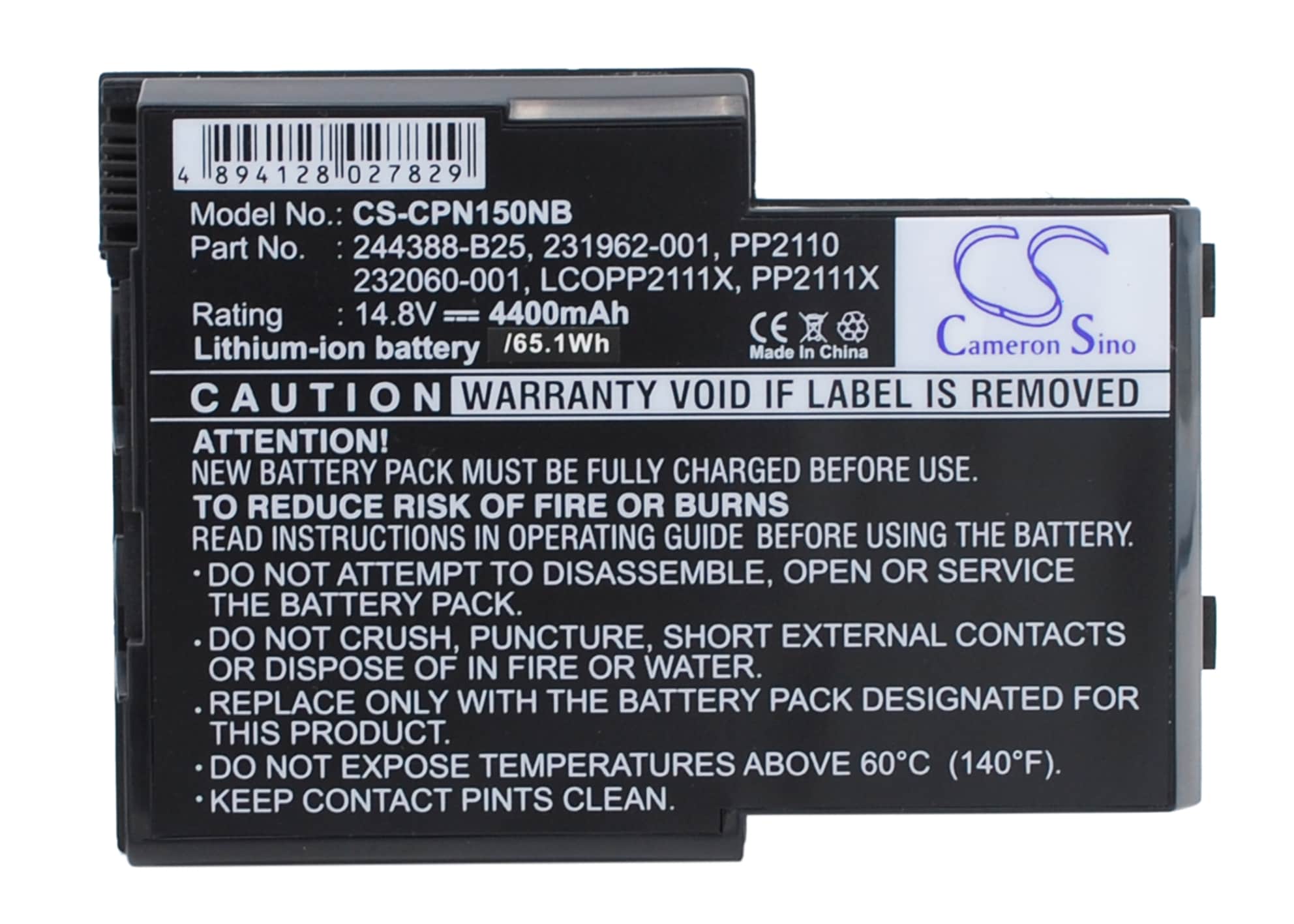 Batteri till Notebook, Bärbar dator för Compaq EVO N150