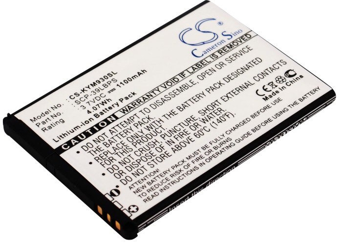 Batteri till SmartPhone, Mobil för Kyocera Echo, M9300, SCP-9300